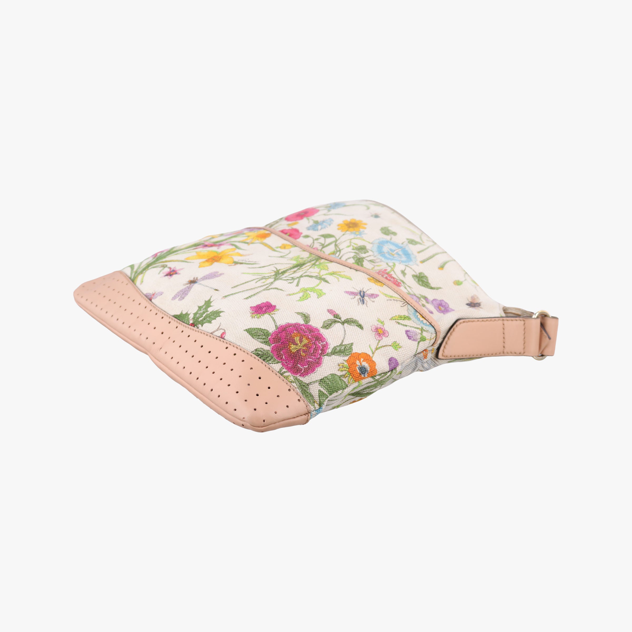 Secondhand Gucci Flora Multicolour×White canvas×leather 145857 shoulderbag | stylenewstar