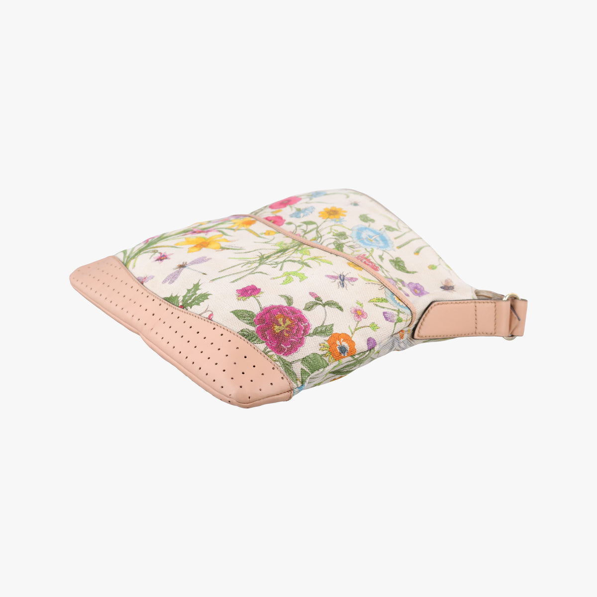 Secondhand Gucci Flora Multicolour×White canvas×leather 145857 shoulderbag | stylenewstar