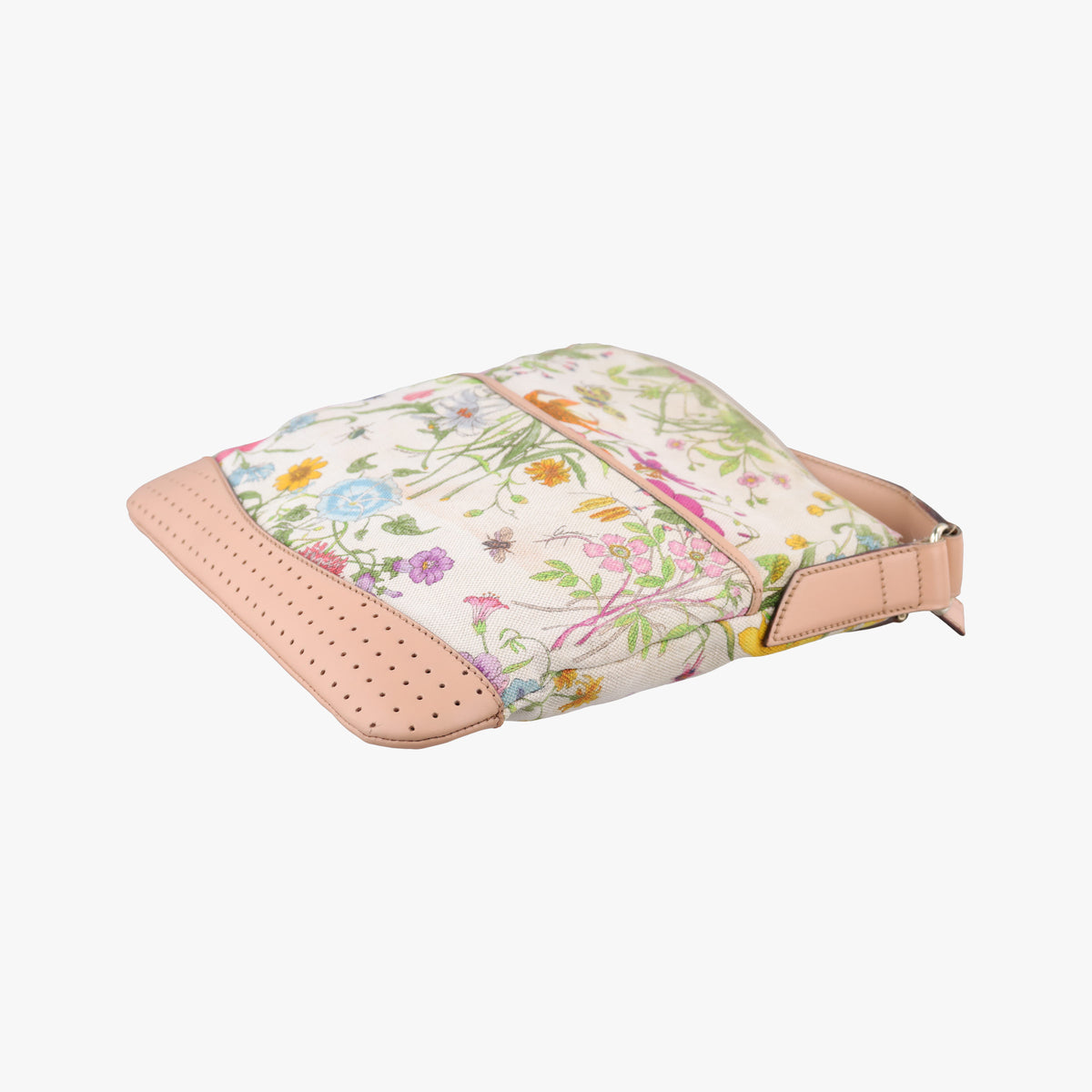 Vintage Gucci Flora Multicolour×White canvas×leather 145857 shoulderbag | stylenewstar