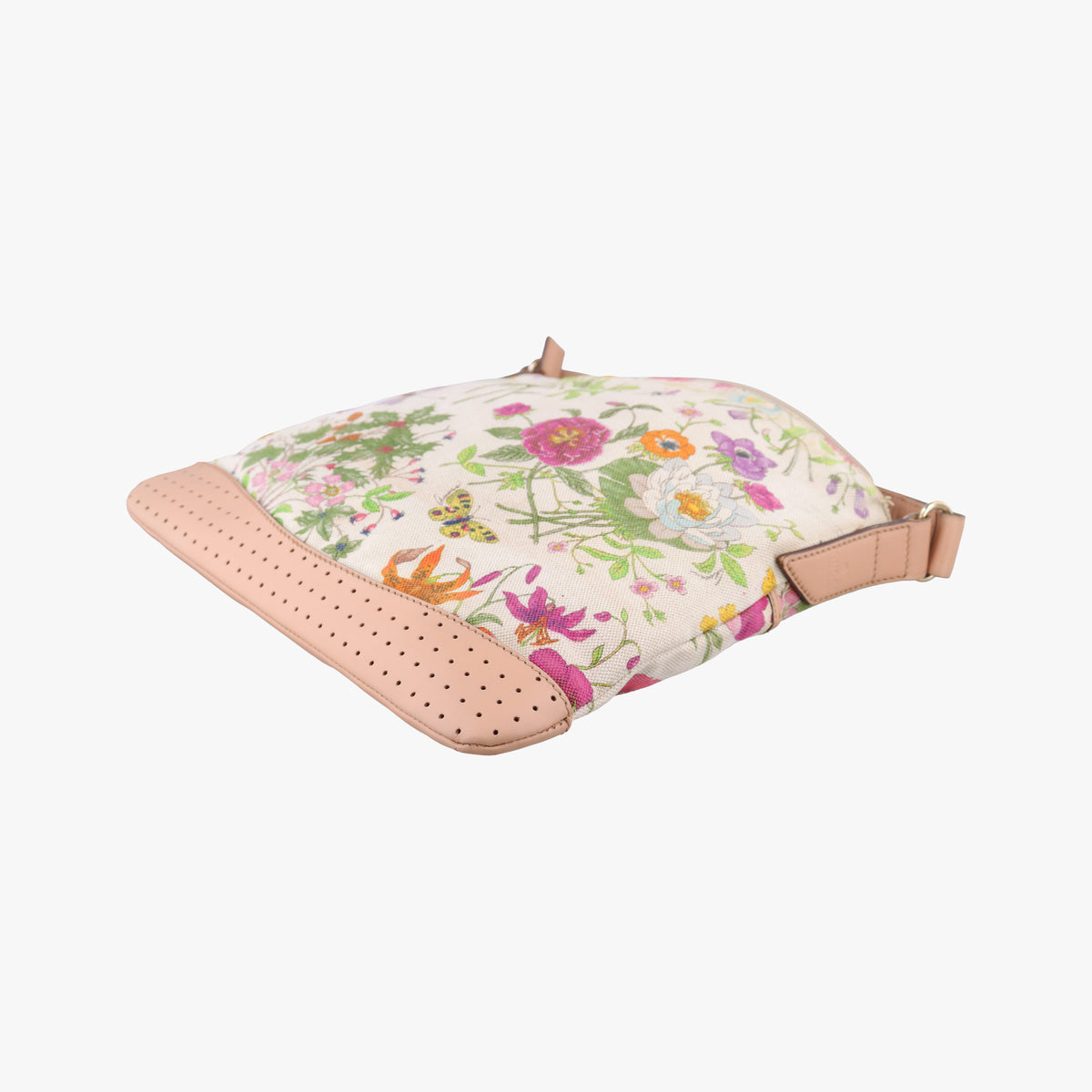 Vintage Gucci Flora Multicolour×White canvas×leather 145857 shoulderbag | stylenewstar