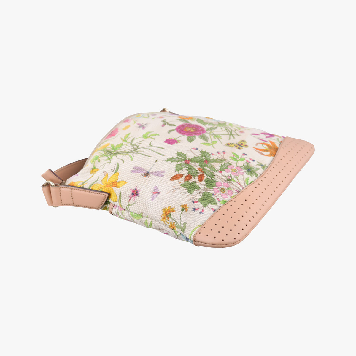 Secondhand Gucci Flora Multicolour×White canvas×leather 145857 shoulderbag | stylenewstar