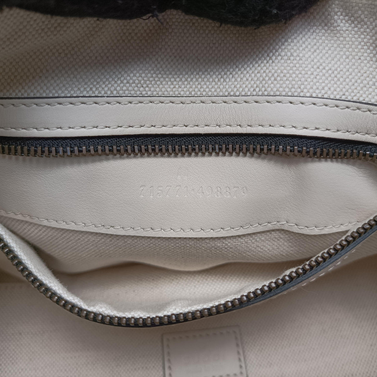 Pre-owned Gucci Ophidia Black×white canvas×leather 715771 handbag | stylenewstar