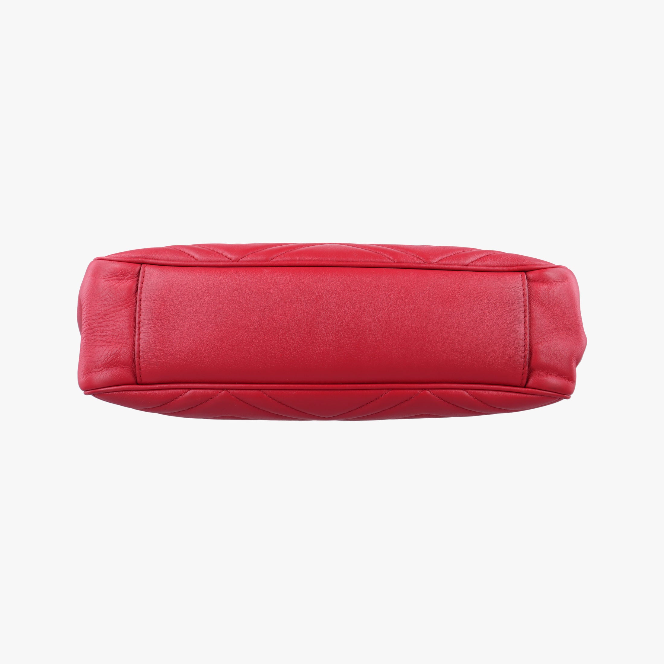 Pre-owned Gucci GG Marmont Red Leather 443501 shoulderbag | stylenewstar