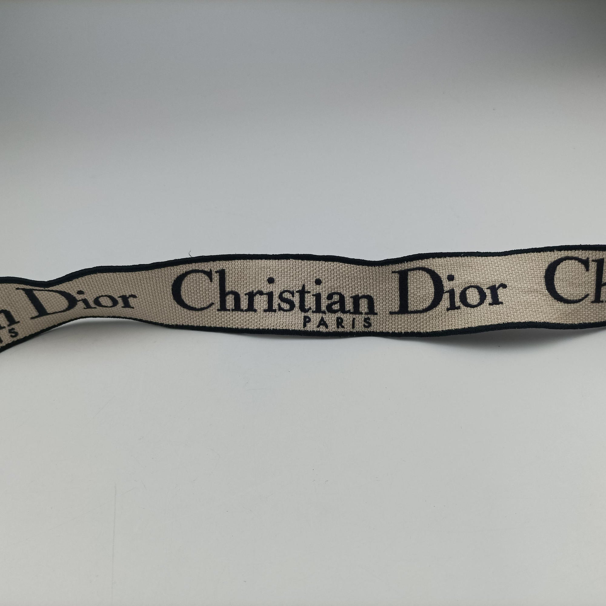 Pre-owned Christian Dior D-Lite Medium Royaume Navy Jacquard  shoulderbag | stylenewstar