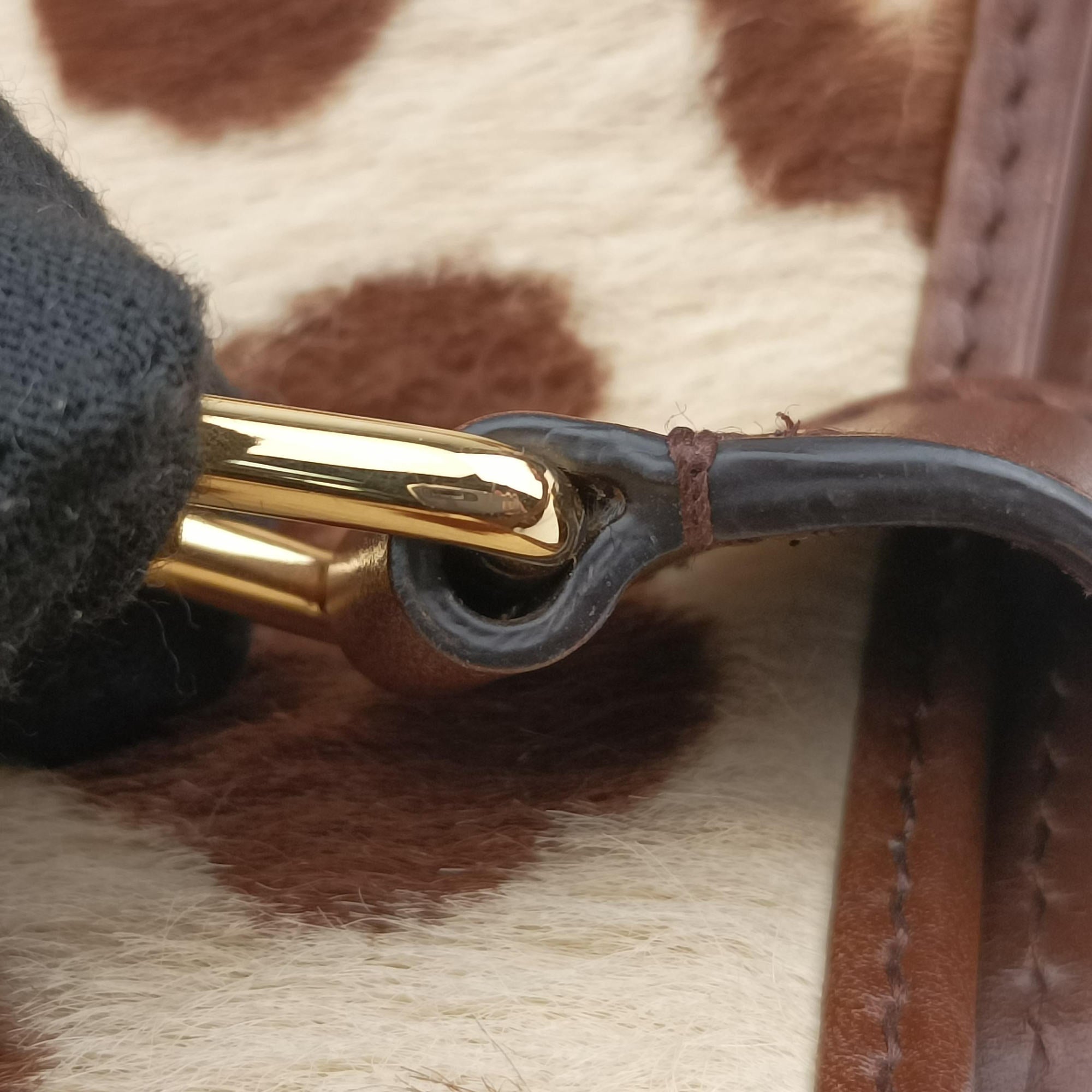 Pre-owned Gucci Jackie 1961 Brown × Beige ponyhair×leather 636706 shoulderbag | stylenewstar