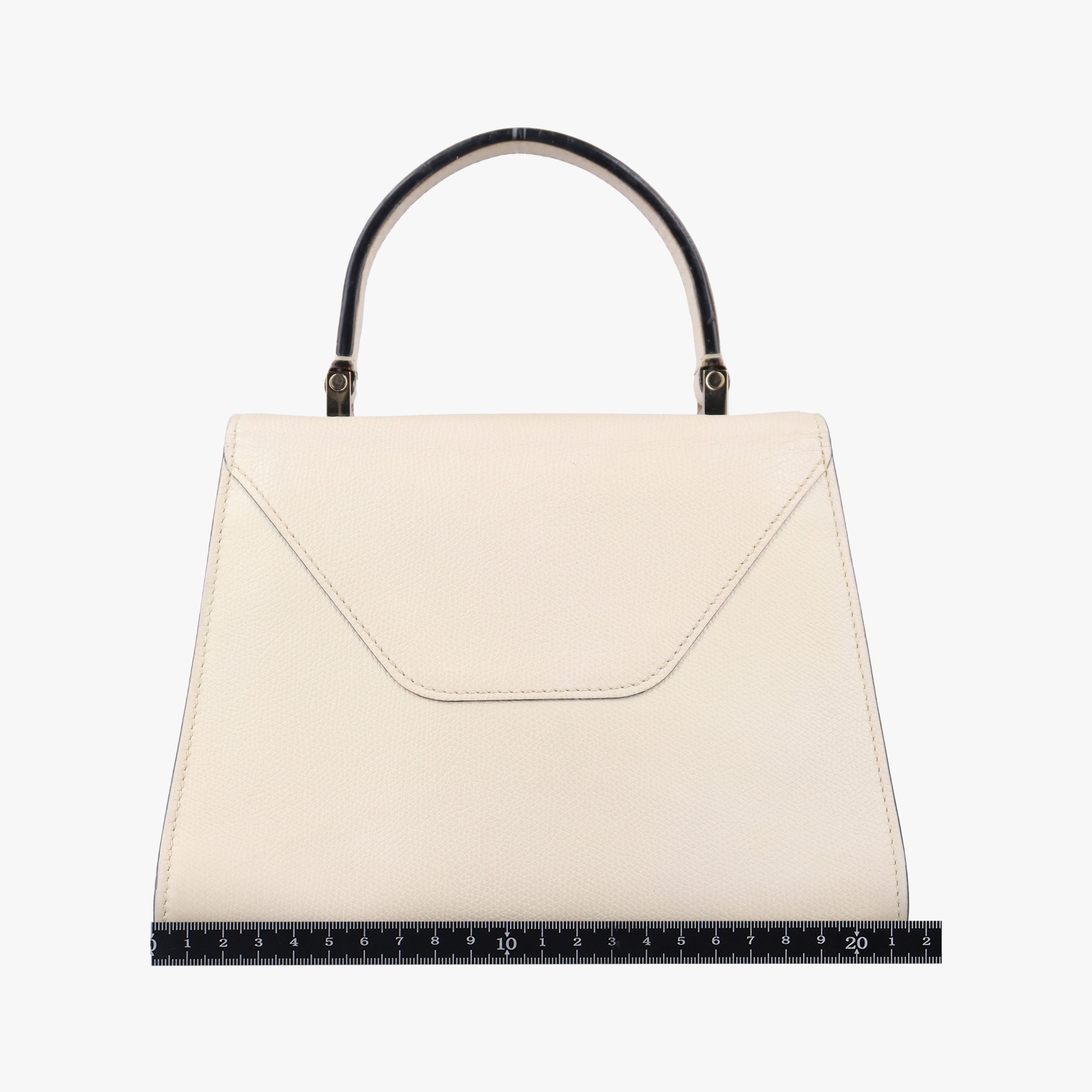 Pre-owned Valextra Iside White Calfskin  shoulderbag | stylenewstar
