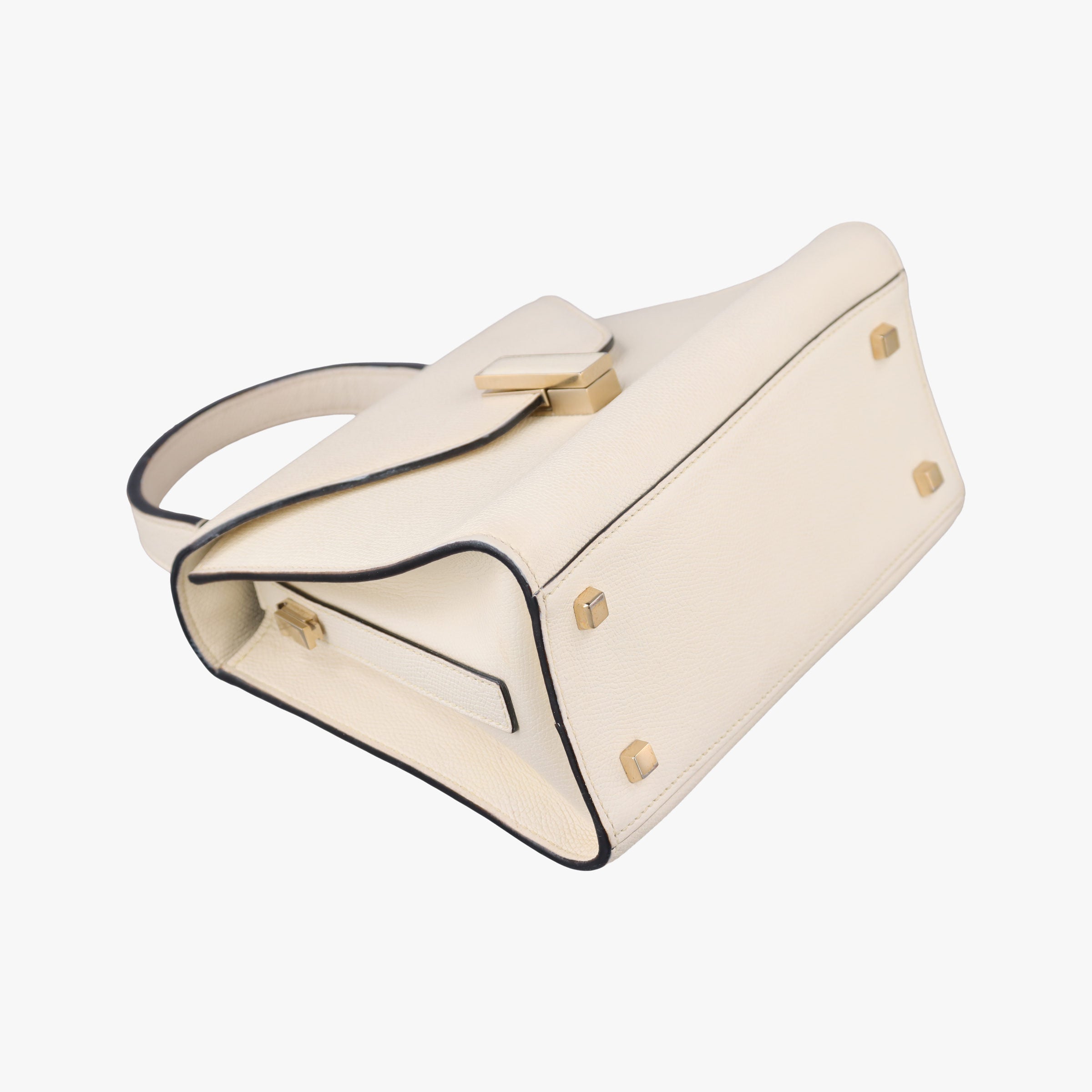 Pre-owned Valextra Iside White Calfskin  shoulderbag | stylenewstar