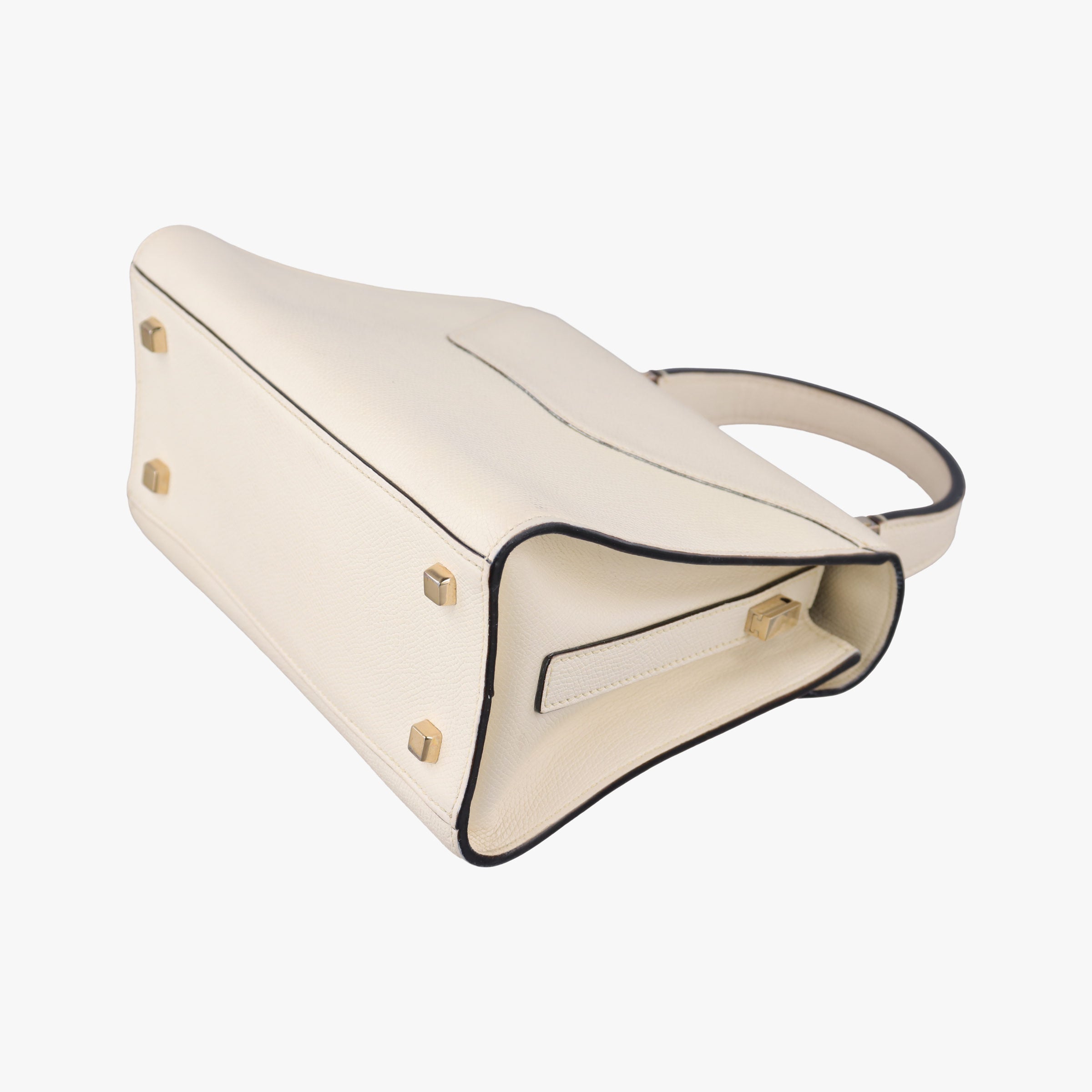 Pre-owned Valextra Iside White Calfskin  shoulderbag | stylenewstar
