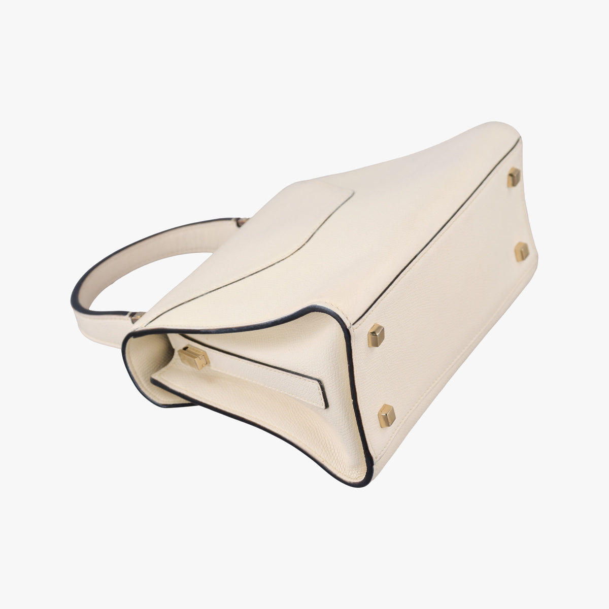 Pre-owned Valextra Iside White Calfskin  shoulderbag | stylenewstar