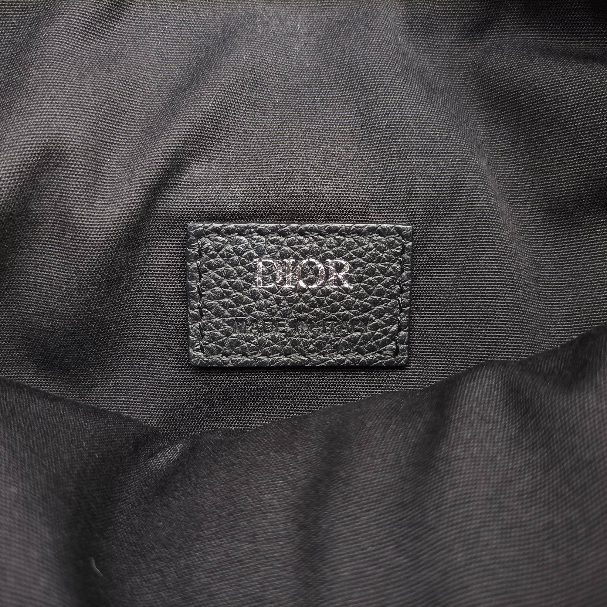 Pre-owned Christian Dior Saddlebags Gray×Navy×Black Jacquard×Leather  shoulderbag | stylenewstar