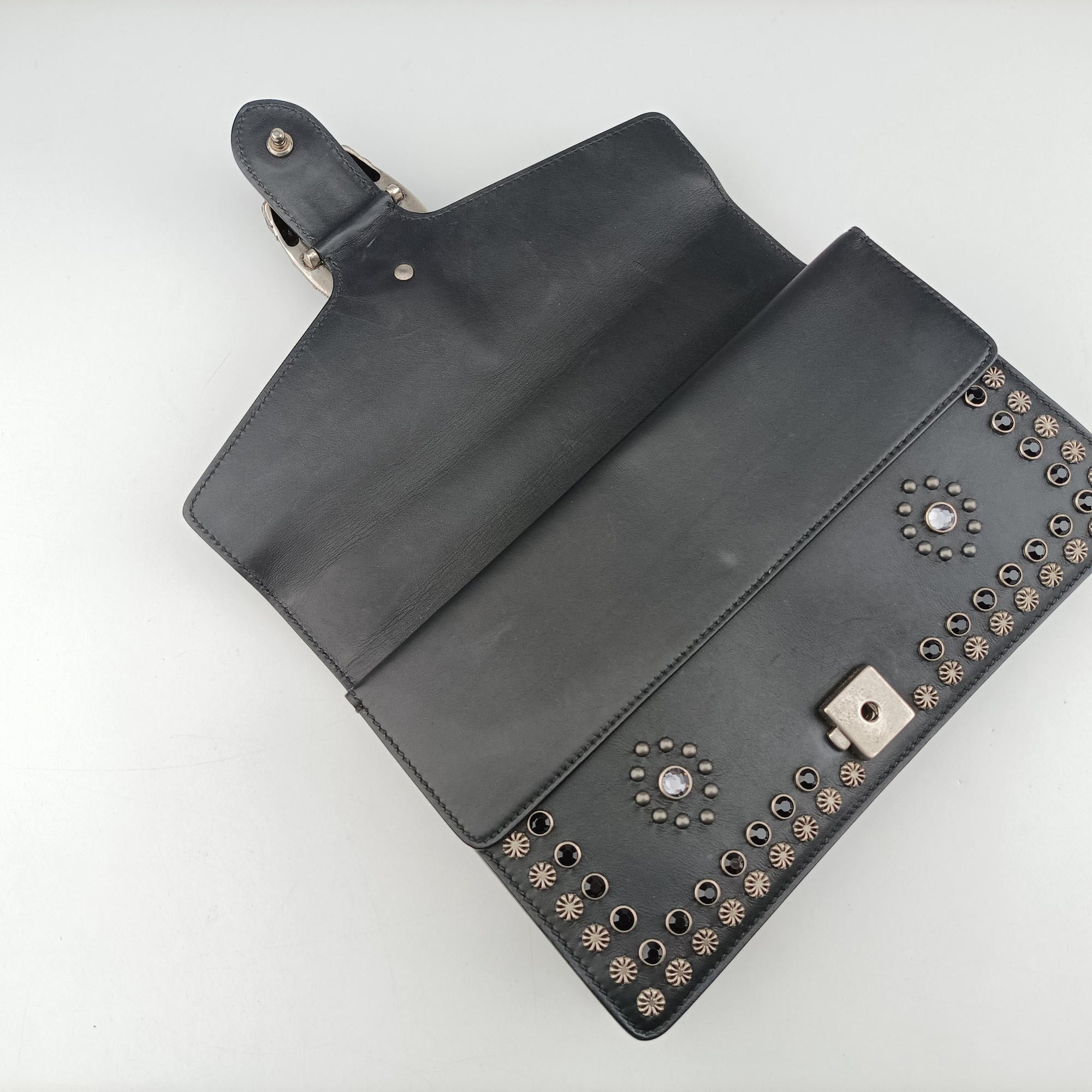 Vintage Gucci Dionysus Black Leather 400249 shoulderbag | stylenewstar