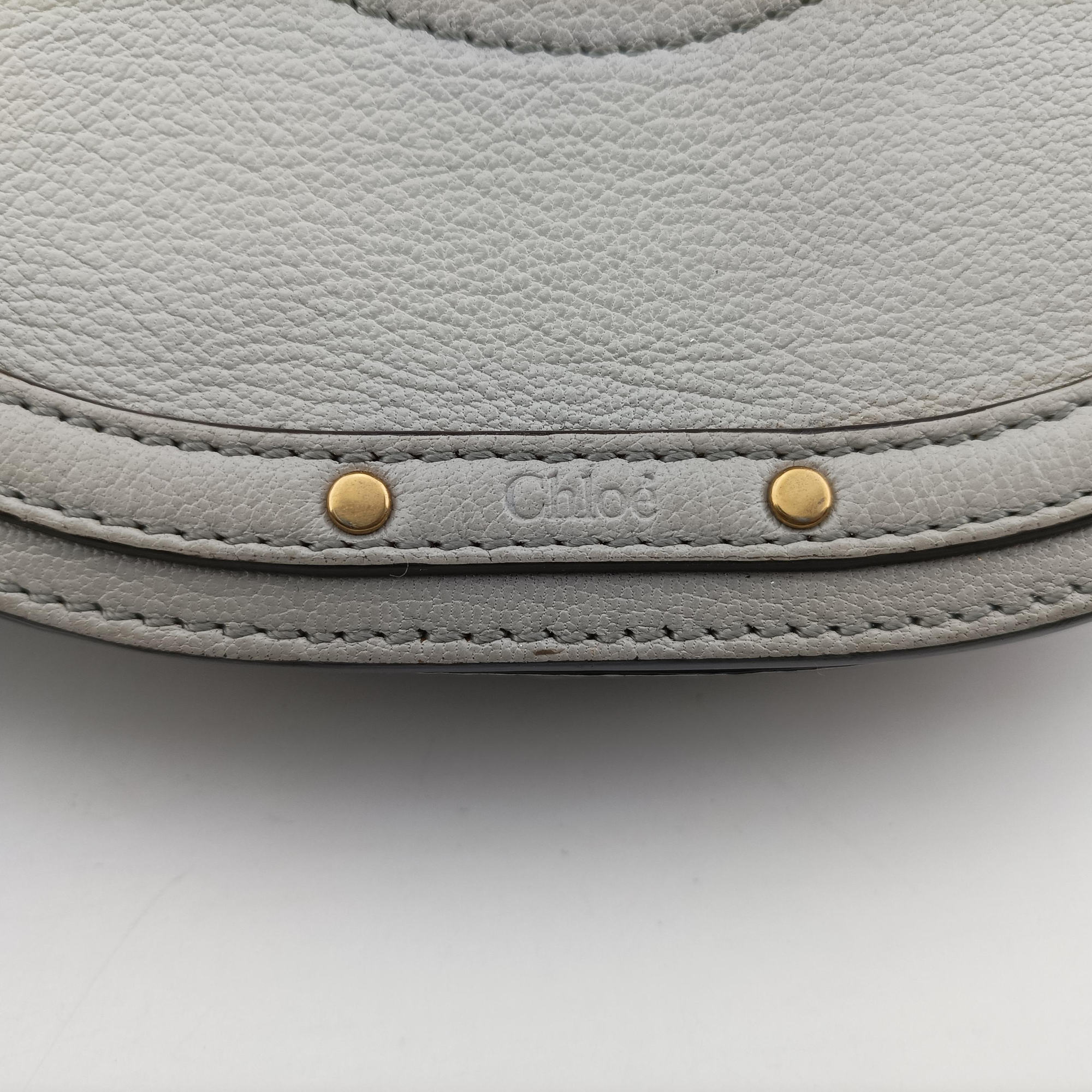 Pre-owned Chloe Pixie Grey Suede × Leather  shoulderbag | stylenewstar