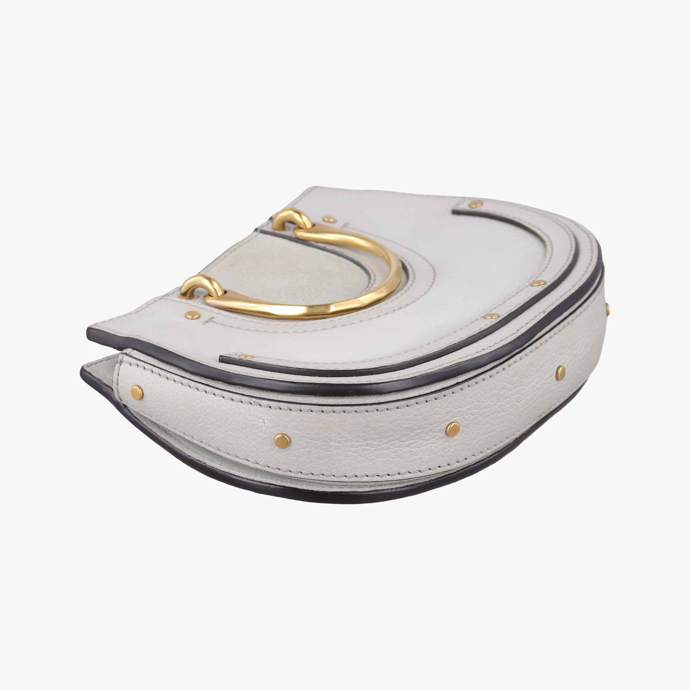 Pre-owned Chloe Pixie Grey Suede × Leather  shoulderbag | stylenewstar