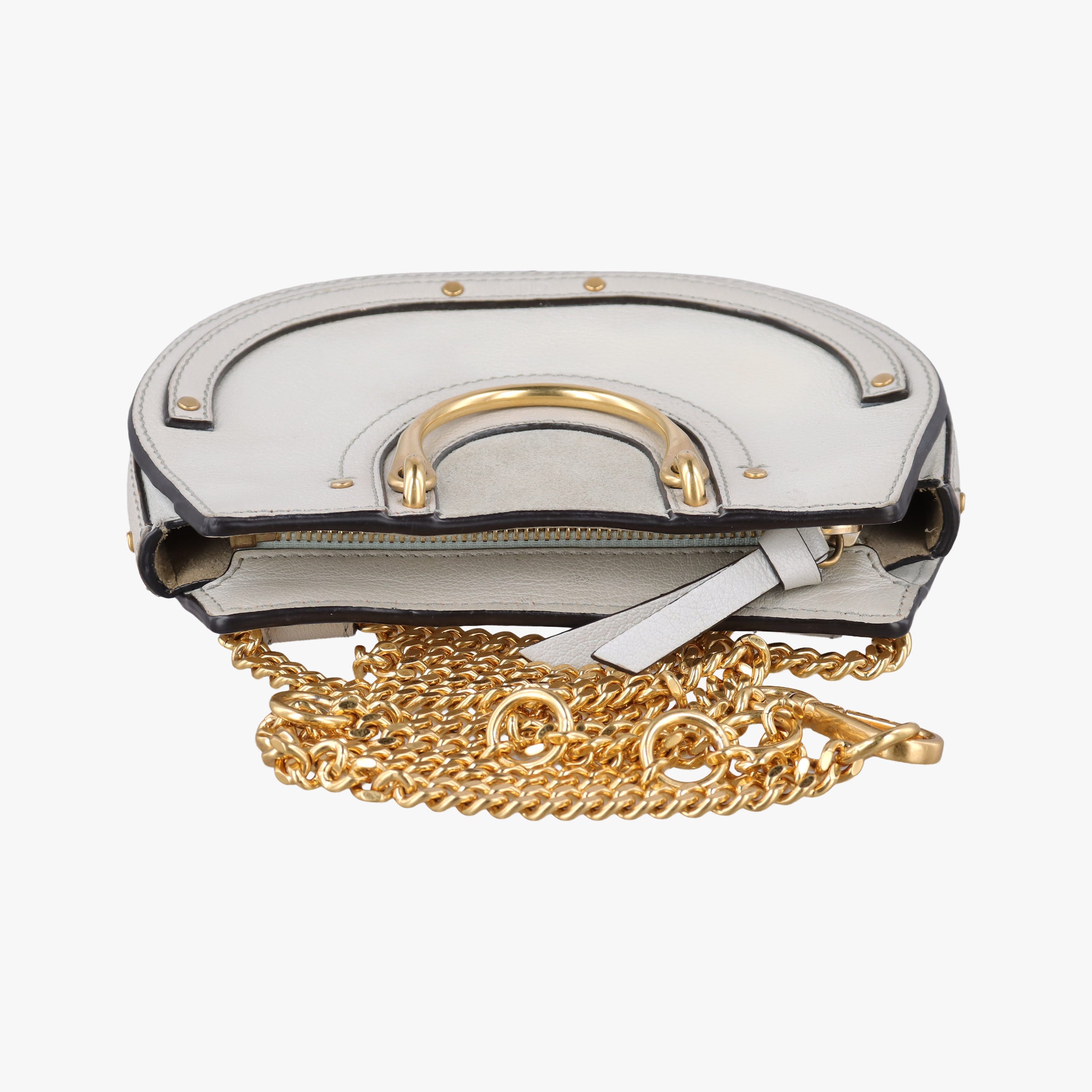 Pre-owned Chloe Pixie Grey Suede × Leather  shoulderbag | stylenewstar