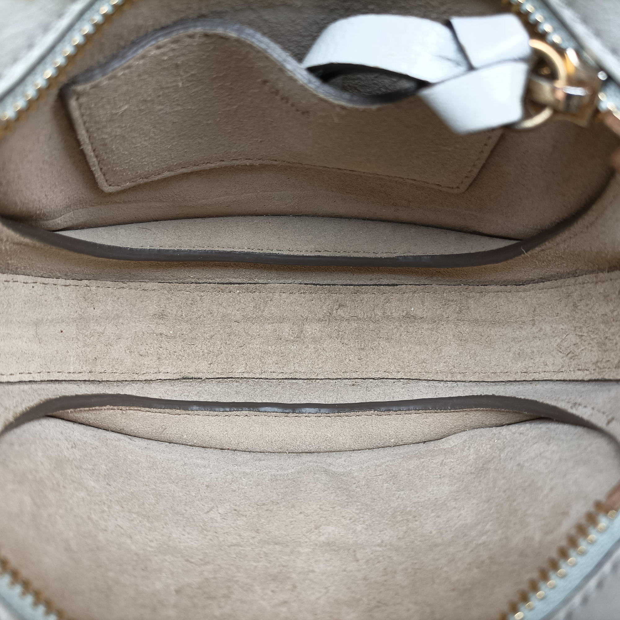 Pre-owned Chloe Pixie Grey Suede × Leather  shoulderbag | stylenewstar
