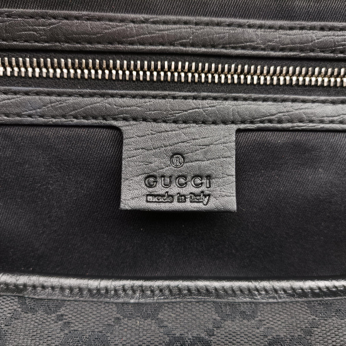 Pre-owned Gucci Bamboo Bullet Black Canvas × Leather 111713 shoulderbag | stylenewstar