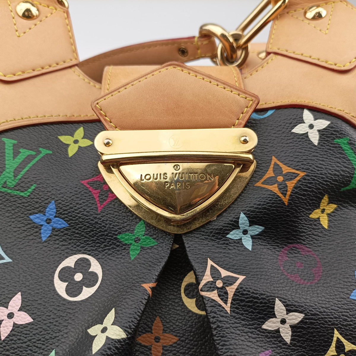 Vintage Louis Vuitton URSULA Noir Monogram Multicolor M40124 shoulderbag | stylenewstar
