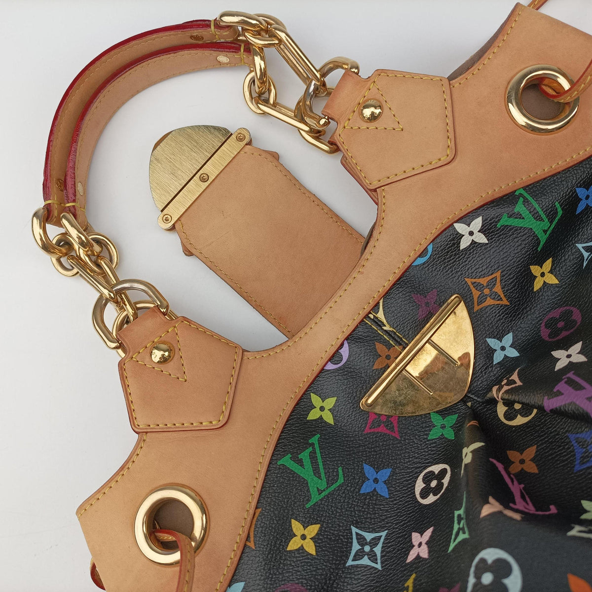 Vintage Louis Vuitton URSULA Noir Monogram Multicolor M40124 shoulderbag | stylenewstar