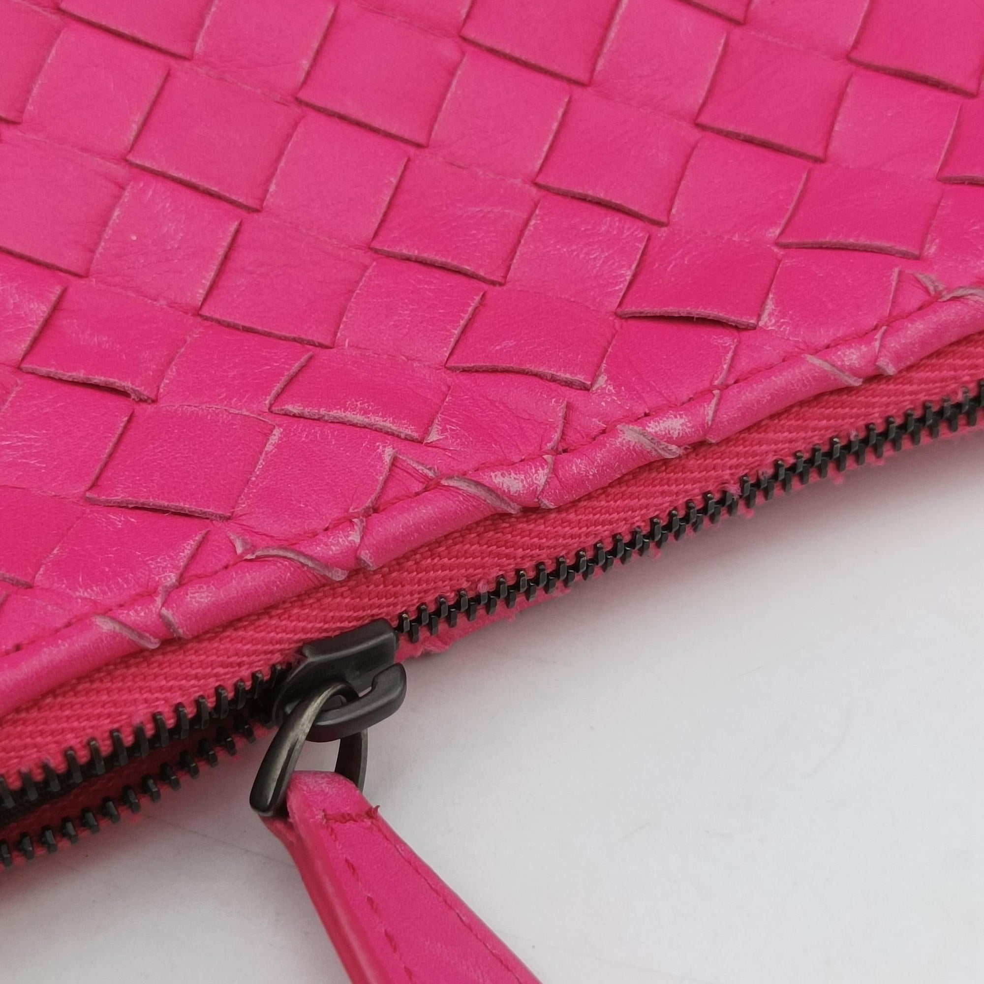 Pre-owned Bottega Veneta Intrecciato Pink lambskin  shoulderbag | stylenewstar