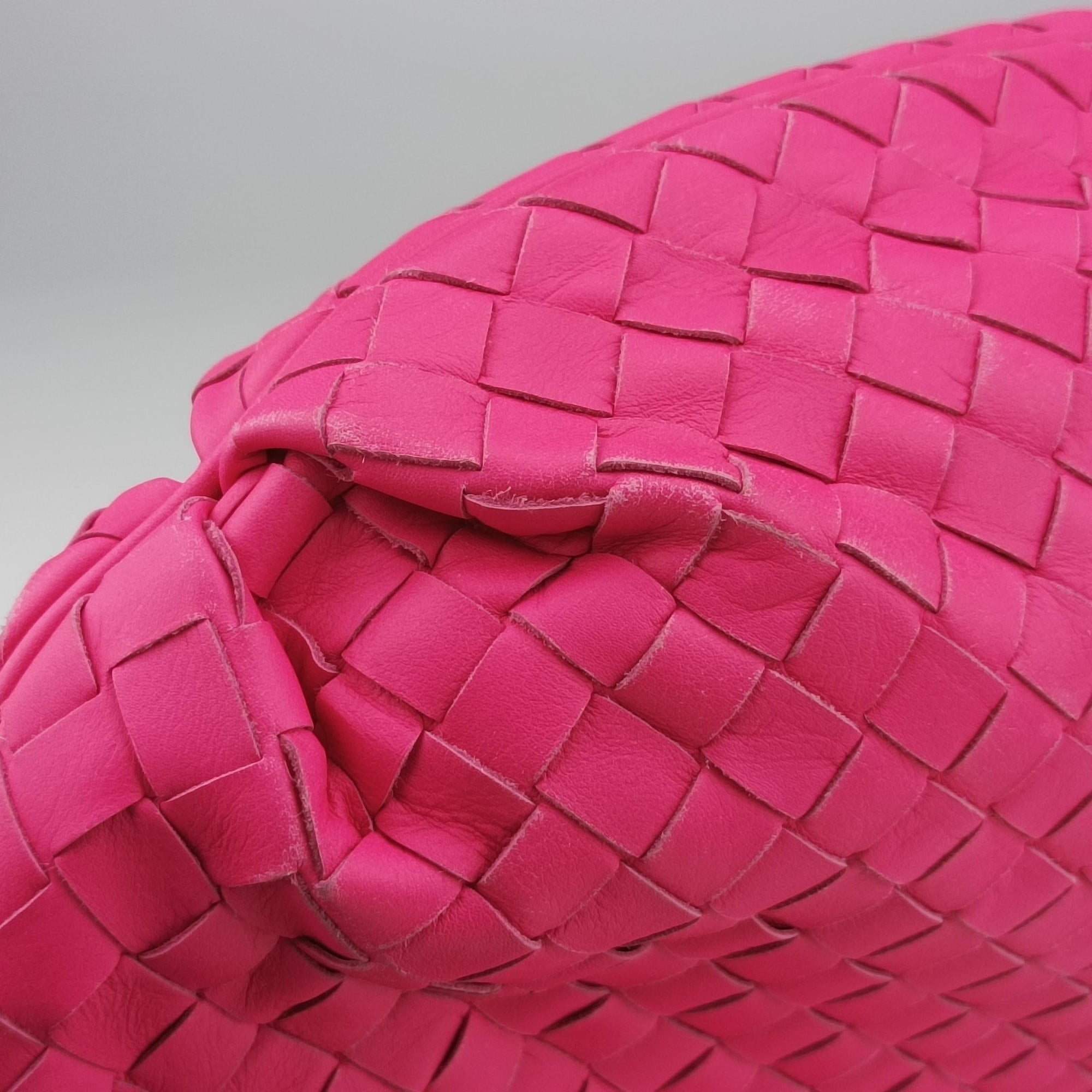Pre-owned Bottega Veneta Intrecciato Pink lambskin  shoulderbag | stylenewstar