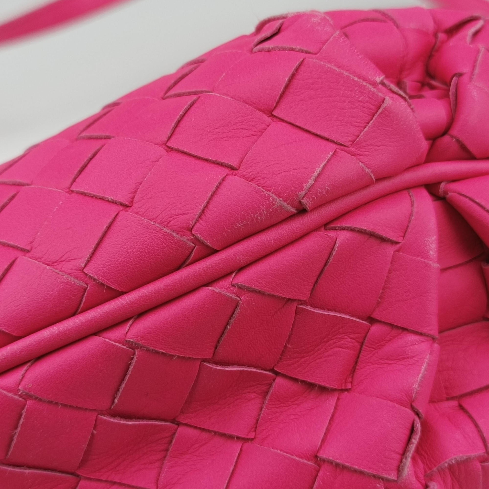 Pre-owned Bottega Veneta Intrecciato Pink lambskin  shoulderbag | stylenewstar