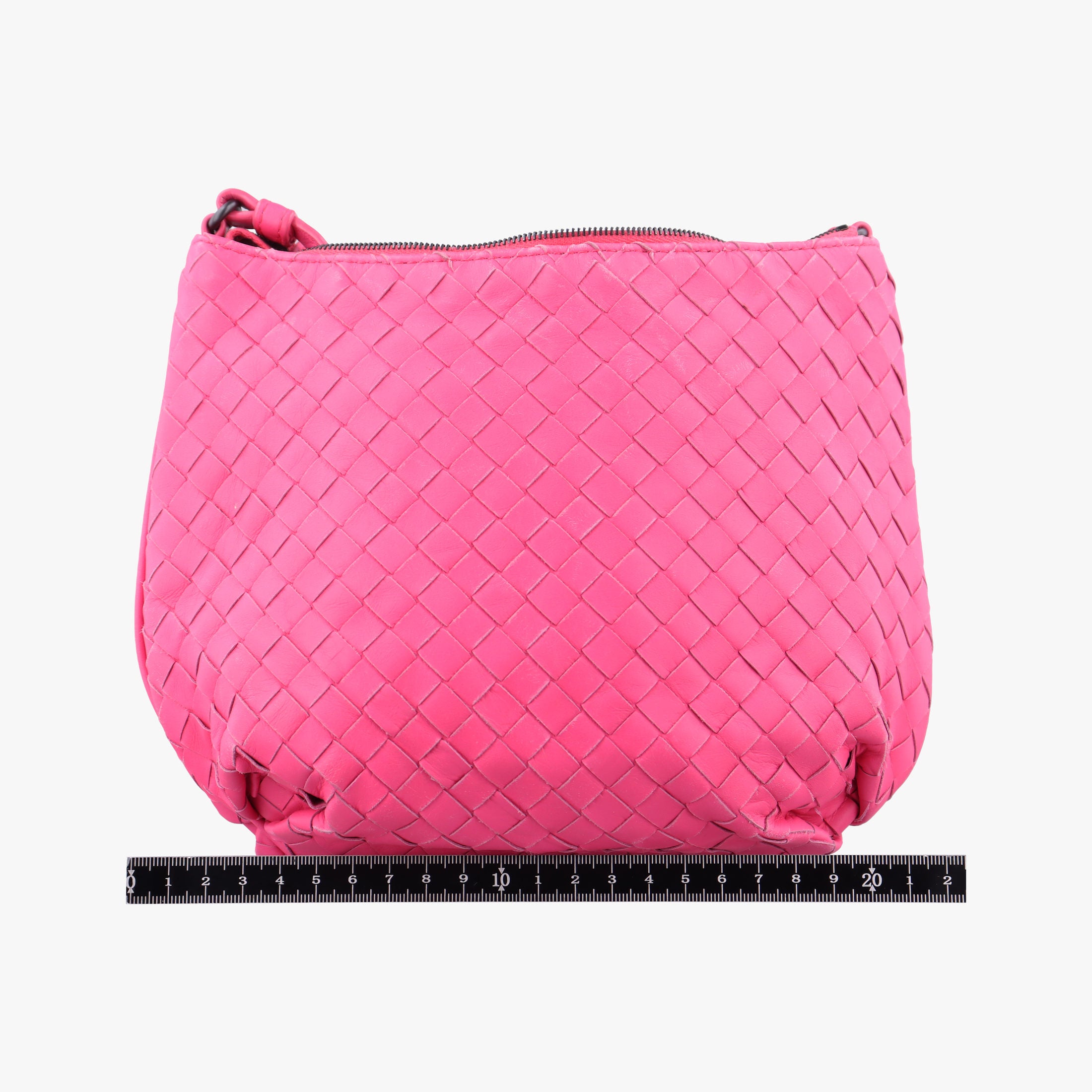 Pre-owned Bottega Veneta Intrecciato Pink lambskin  shoulderbag | stylenewstar