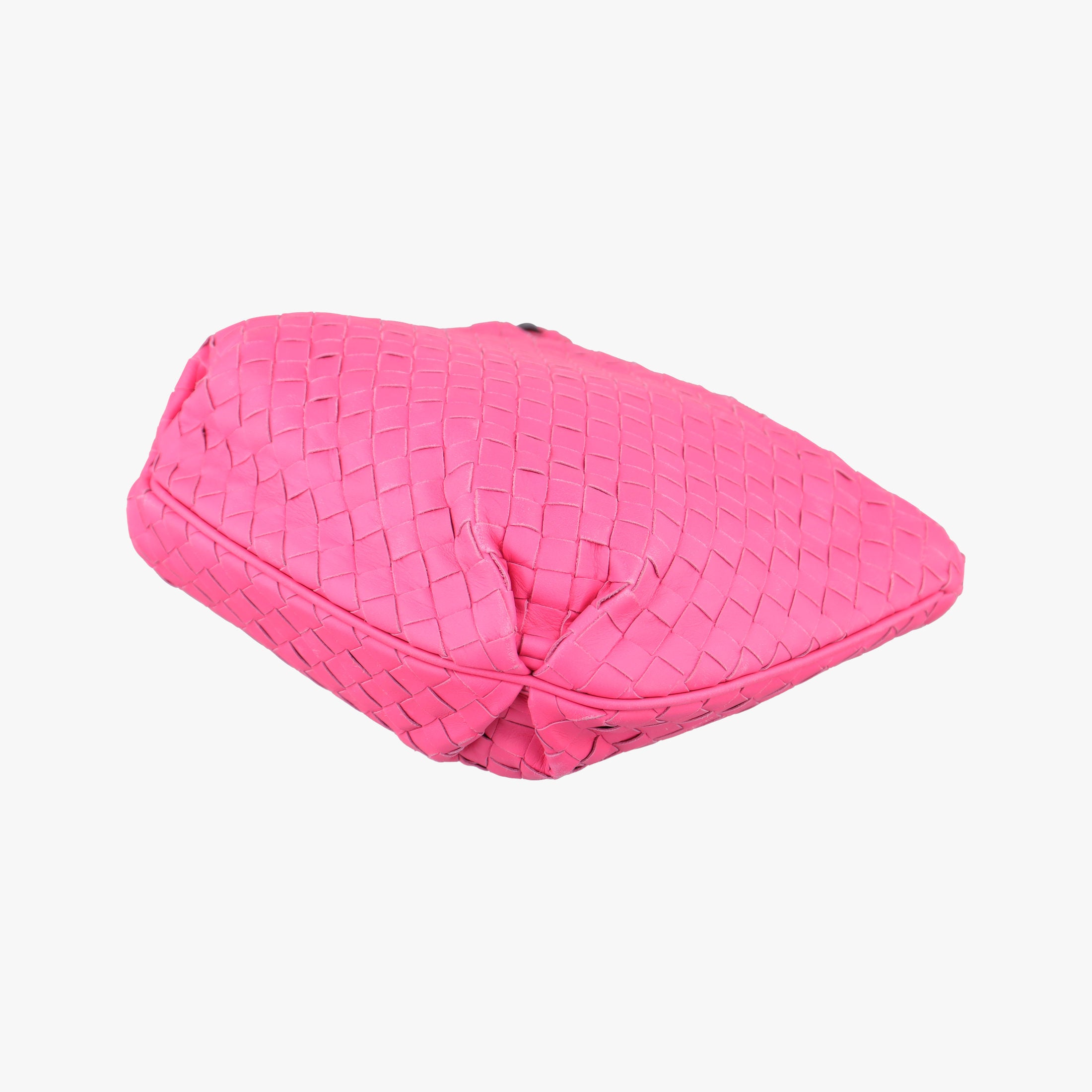 Pre-owned Bottega Veneta Intrecciato Pink lambskin  shoulderbag | stylenewstar