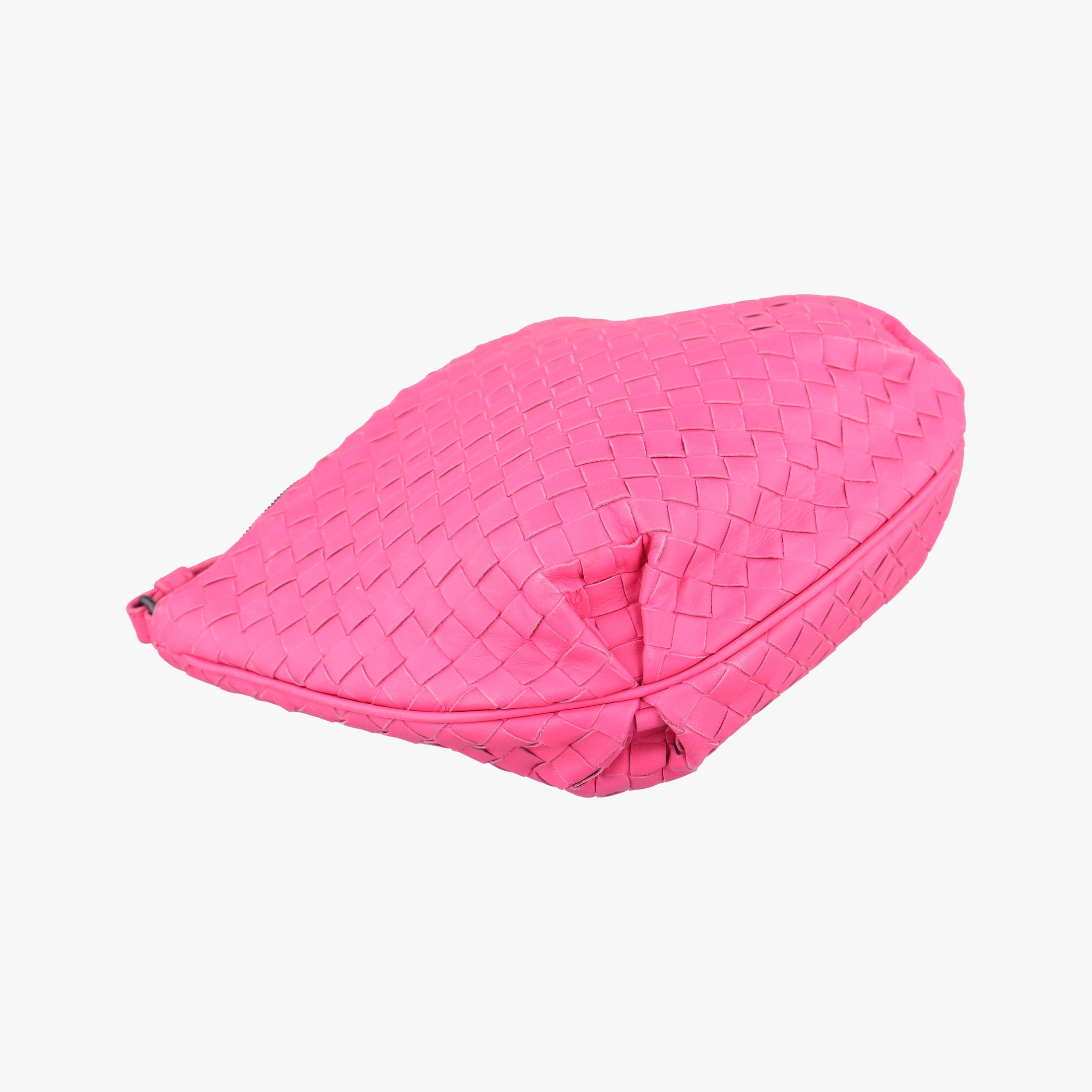 Pre-owned Bottega Veneta Intrecciato Pink lambskin  shoulderbag | stylenewstar