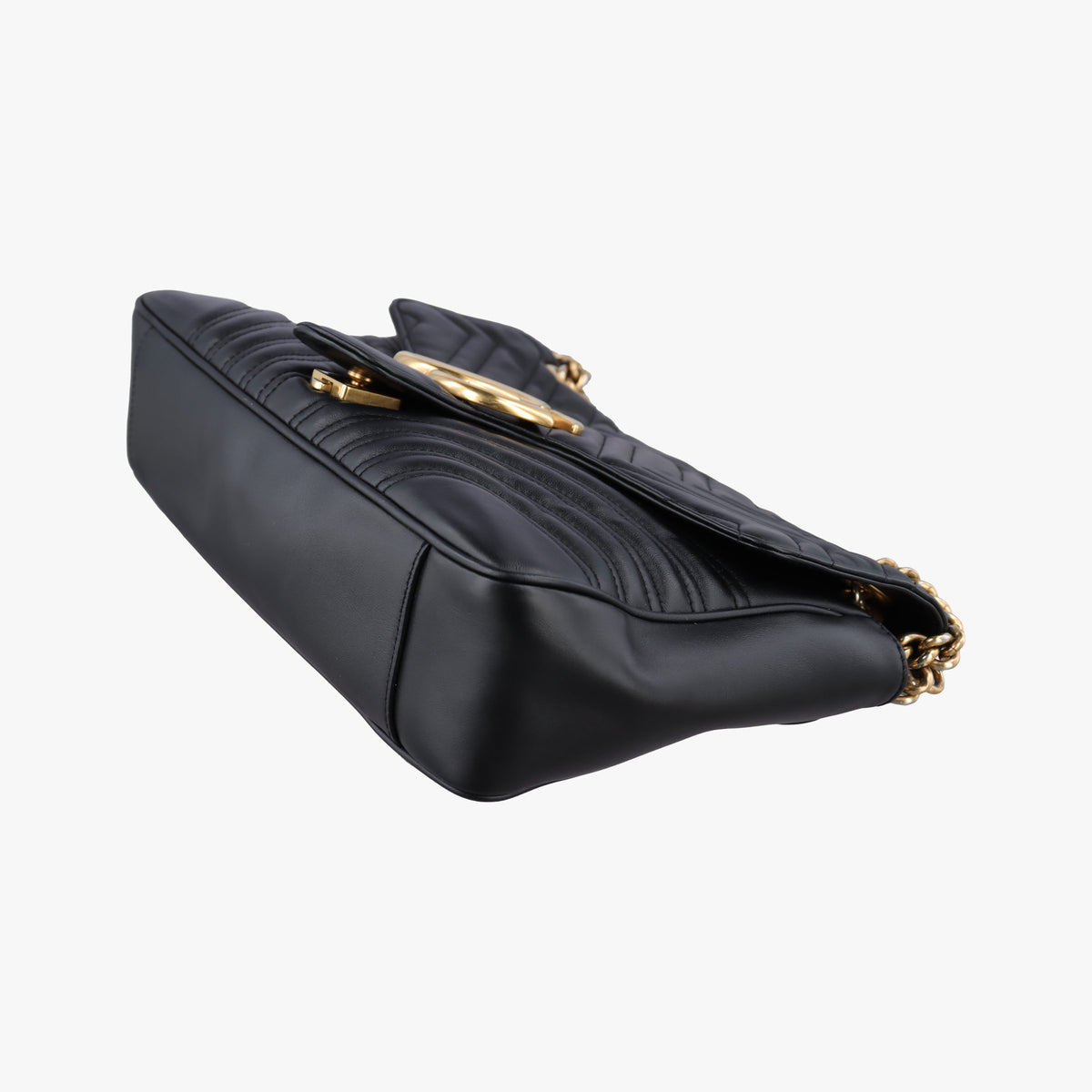 Vintage Gucci GG Marmont Black Leather 443496 shoulderbag | stylenewstar