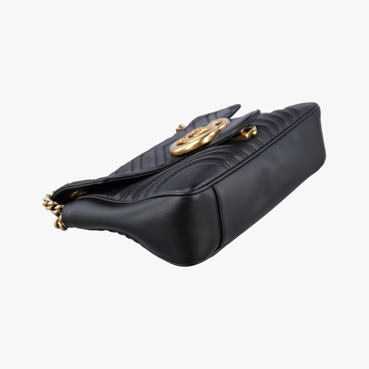 Vintage Gucci GG Marmont Black Leather 443496 shoulderbag | stylenewstar
