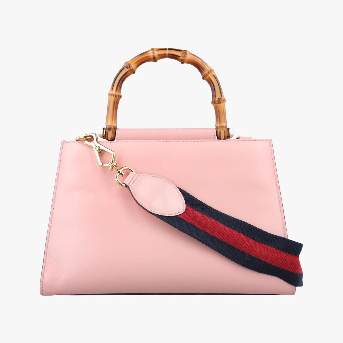 Secondhand Gucci Bamboo Nymphaea Pink Leather 459076 shoulderbag | stylenewstar