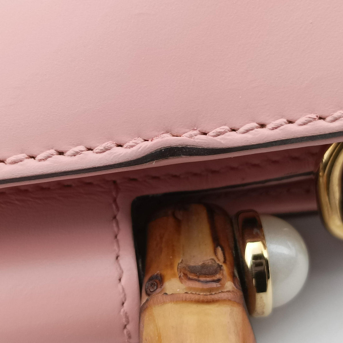 Secondhand Gucci Bamboo Nymphaea Pink Leather 459076 shoulderbag | stylenewstar