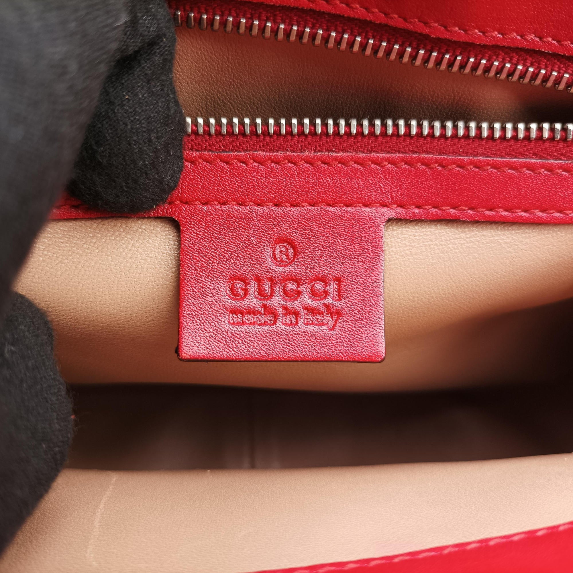 Pre-owned Gucci Bamboo Red Leather 331830 handbag | stylenewstar
