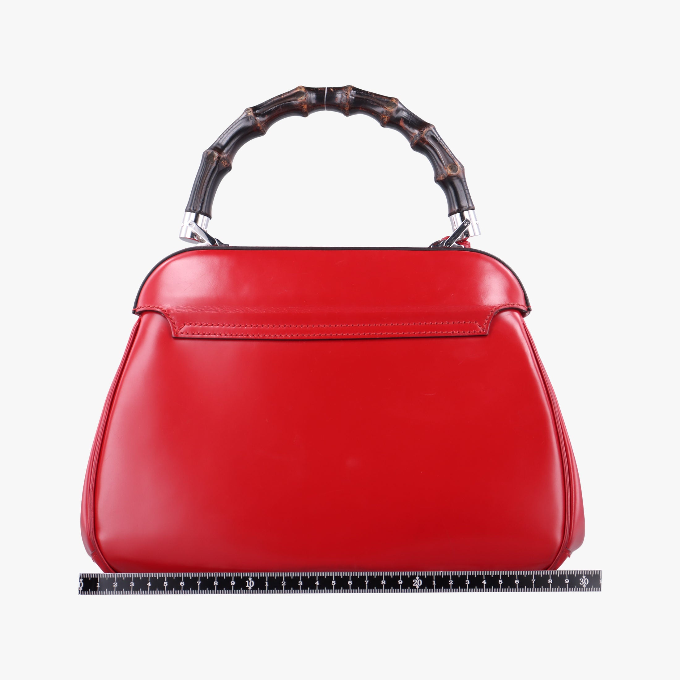 Pre-owned Gucci Bamboo Red Leather 331830 handbag | stylenewstar
