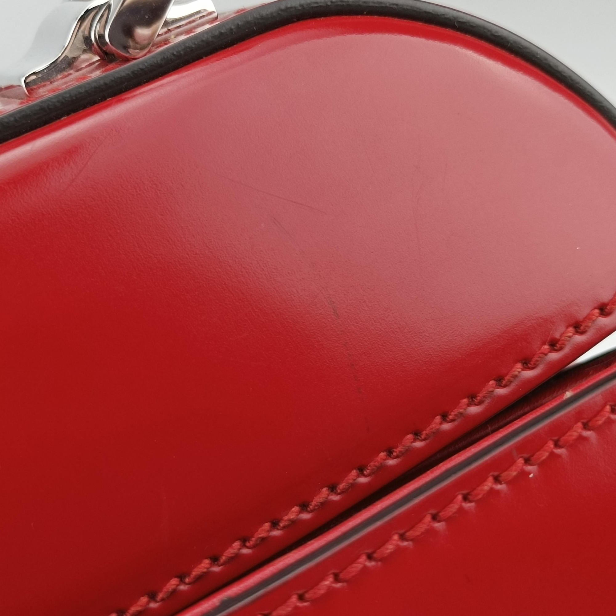 Pre-owned Gucci Bamboo Red Leather 331830 handbag | stylenewstar
