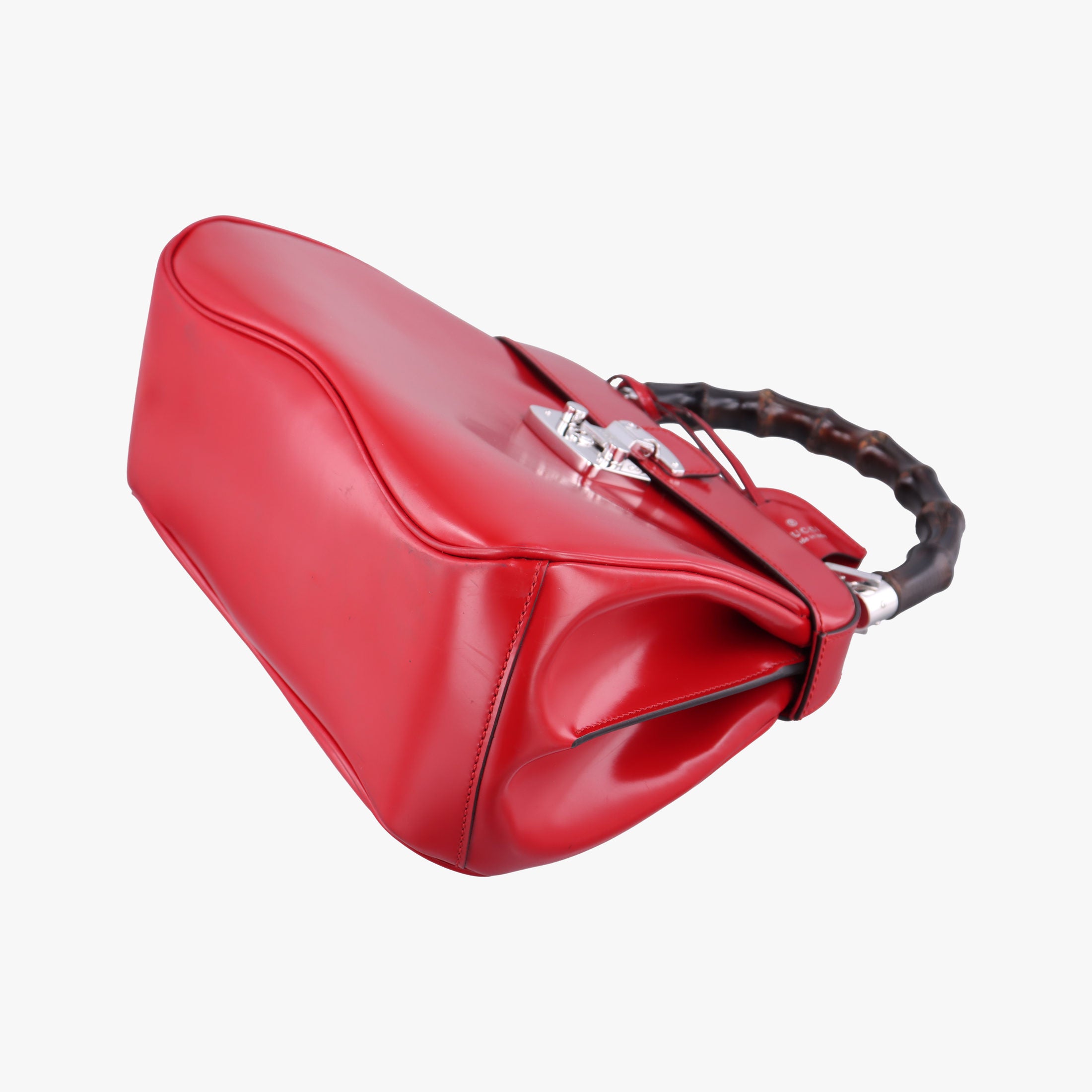 Pre-owned Gucci Bamboo Red Leather 331830 handbag | stylenewstar