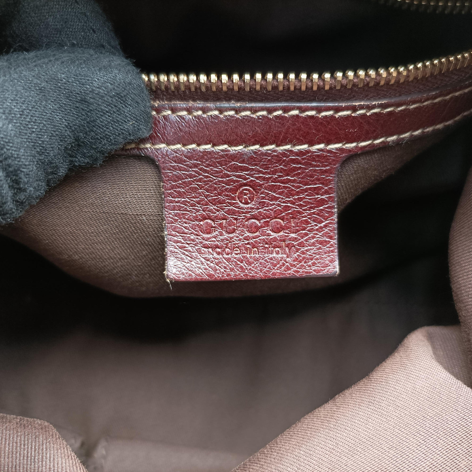 Vintage Gucci Sukey Beige × Brownish Red GG canvas×leatherGG 189893 handbag | stylenewstar