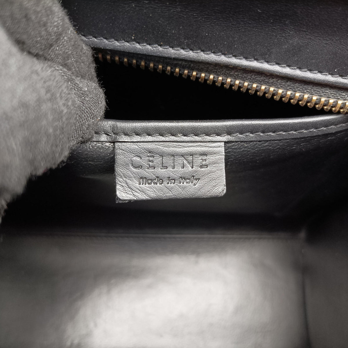 Pre-owned Celine luggage nano shopper Beige×white×black Leather  shoulderbag | stylenewstar
