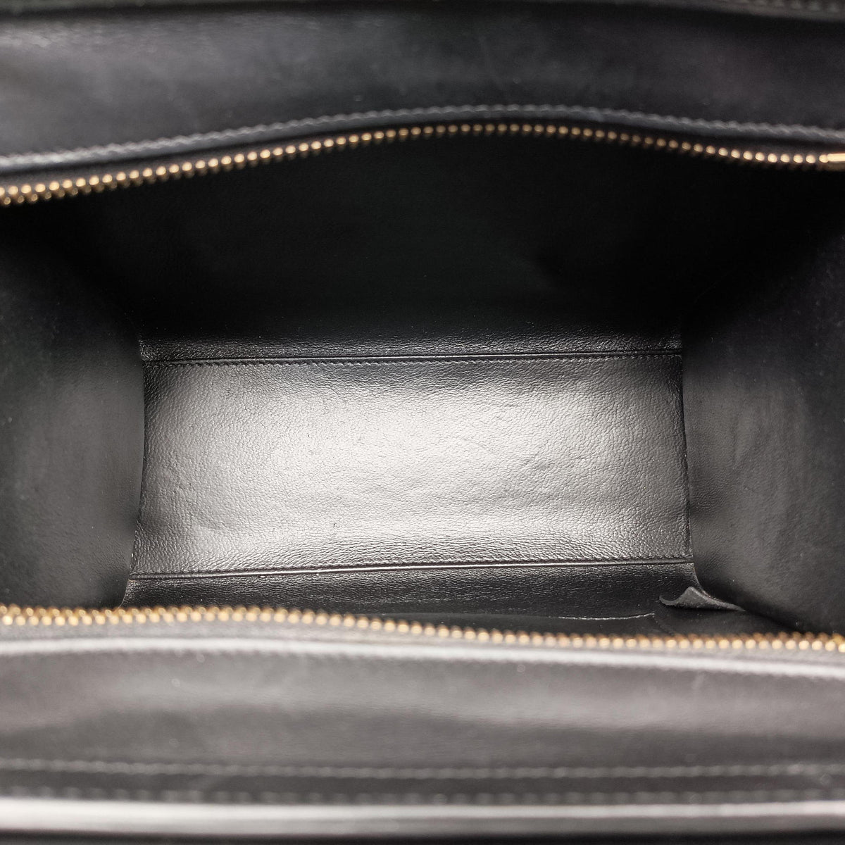Pre-owned Celine luggage nano shopper Beige×white×black Leather  shoulderbag | stylenewstar