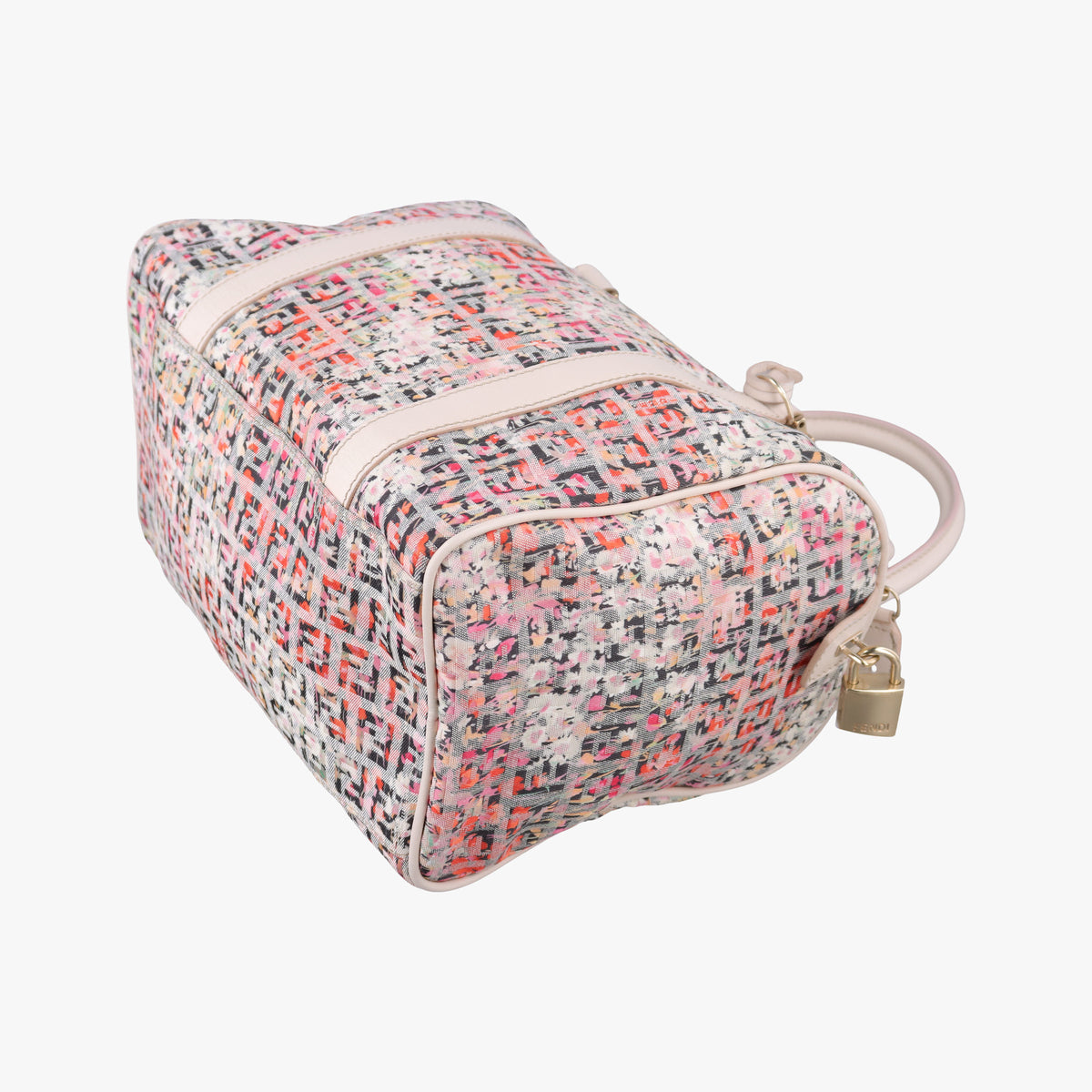 Vintage Fendi Zucchino Glitter Logo Multicolour Canvas 8BL068 handbag | stylenewstar