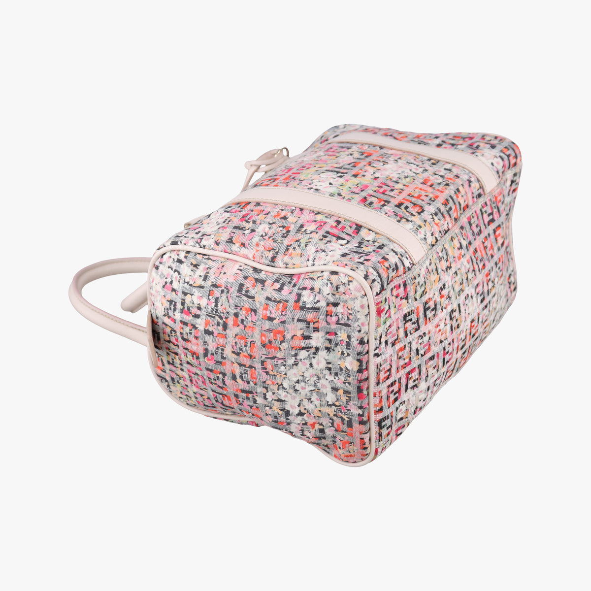 Vintage Fendi Zucchino Glitter Logo Multicolour Canvas 8BL068 handbag | stylenewstar