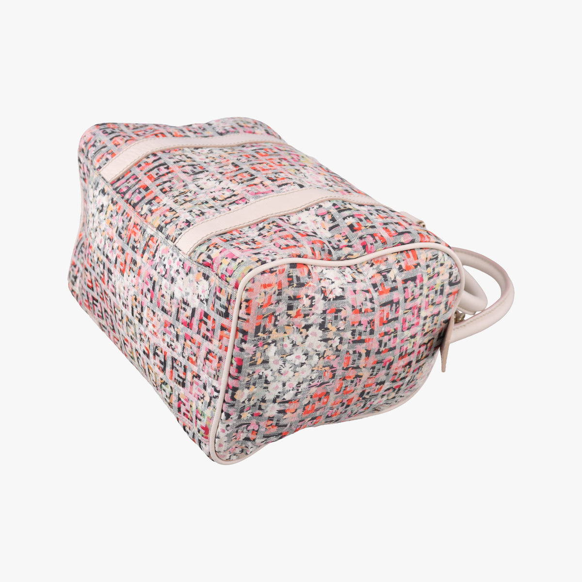 Vintage Fendi Zucchino Glitter Logo Multicolour Canvas 8BL068 handbag | stylenewstar