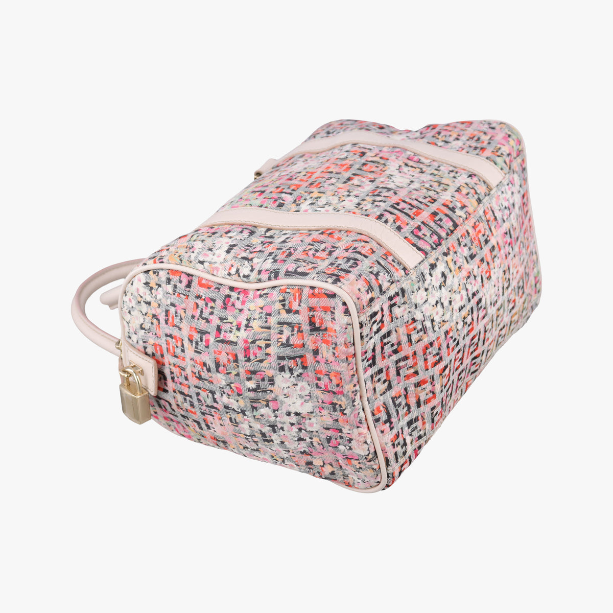 Vintage Fendi Zucchino Glitter Logo Multicolour Canvas 8BL068 handbag | stylenewstar