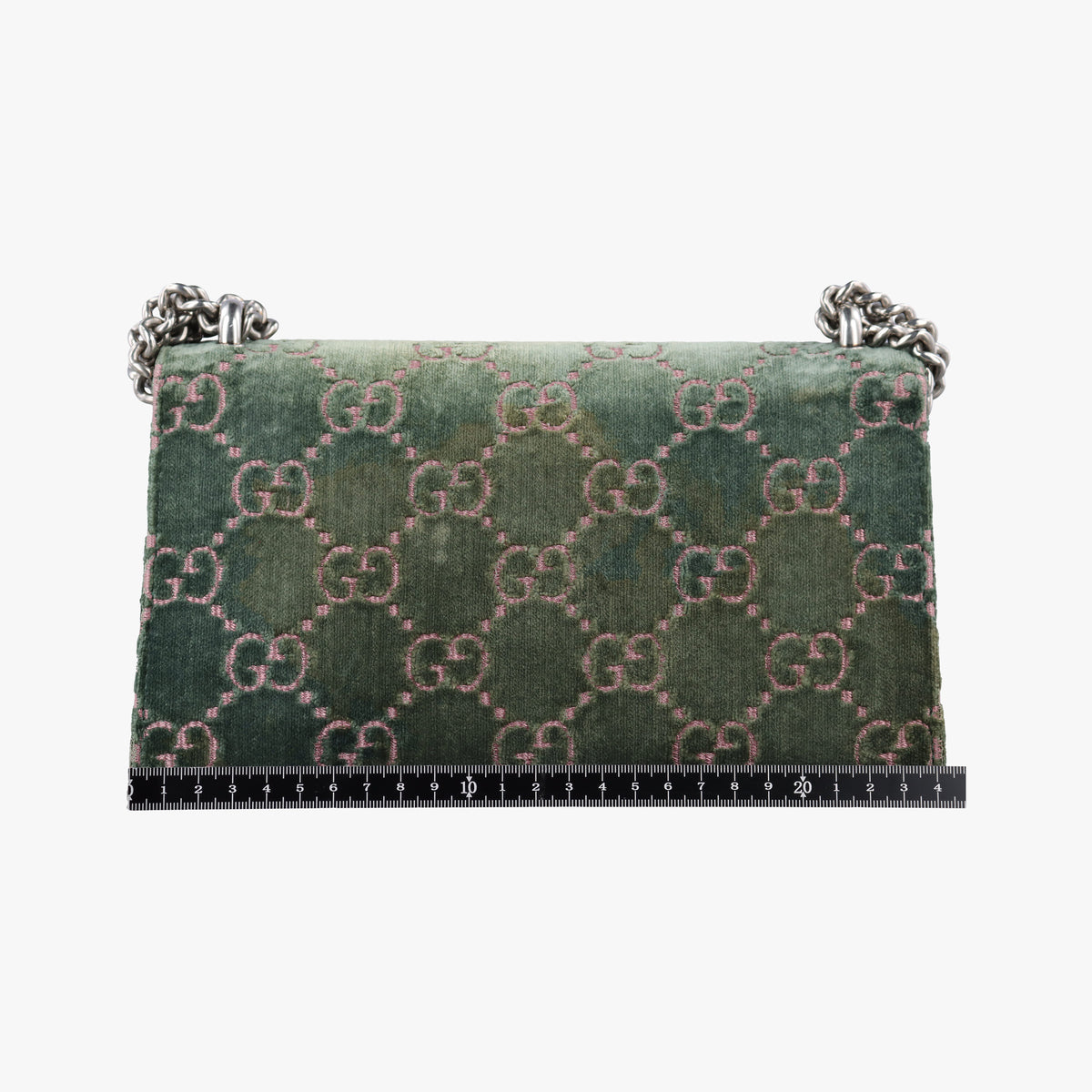 Pre-owned Gucci Dionysus Green velour 499623 shoulderbag | stylenewstar