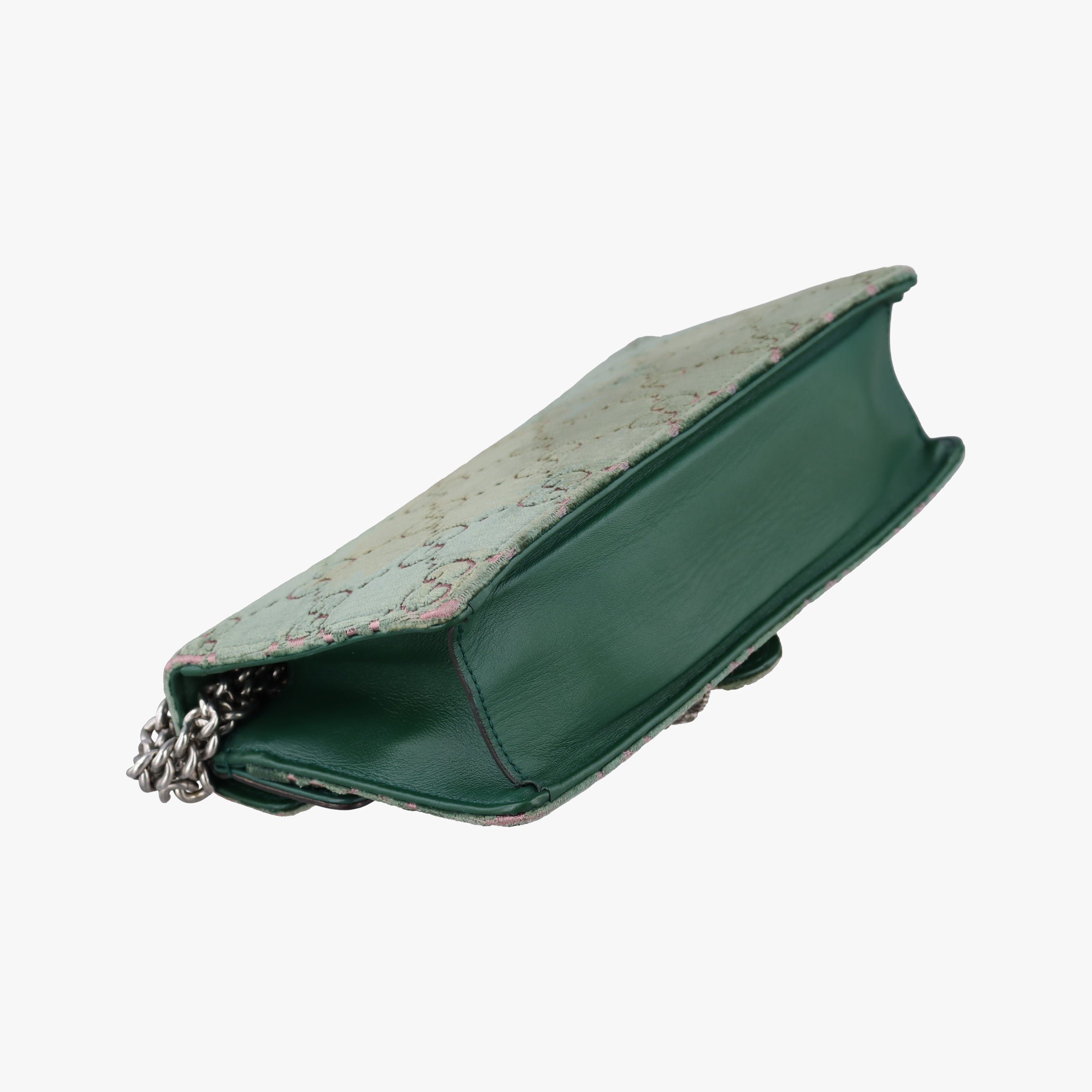 Pre-owned Gucci Dionysus Green velour 499623 shoulderbag | stylenewstar