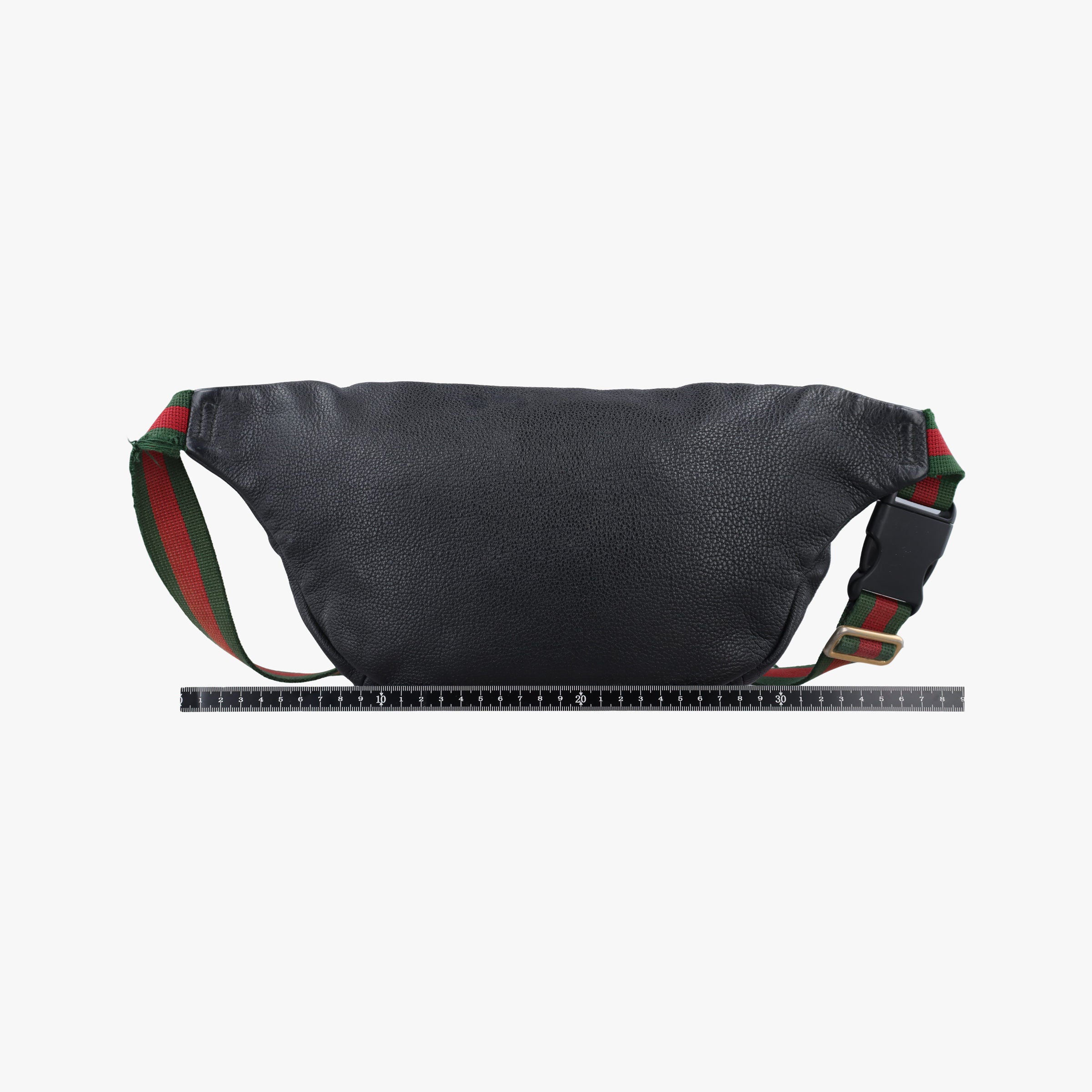 Pre-owned Gucci Print Black Leather 493869 bum bag/waist bag | stylenewstar