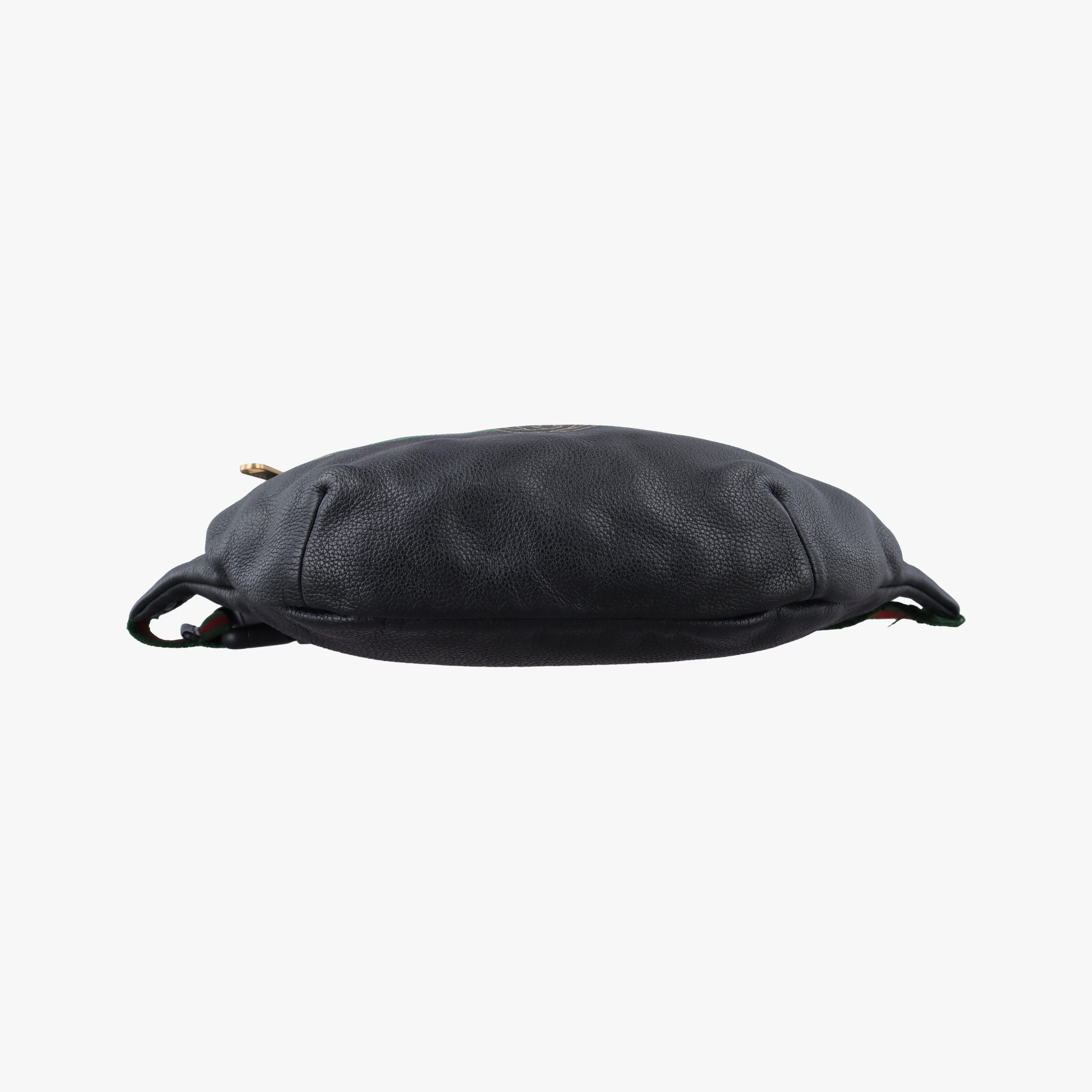 Pre-owned Gucci Print Black Leather 493869 bum bag/waist bag | stylenewstar