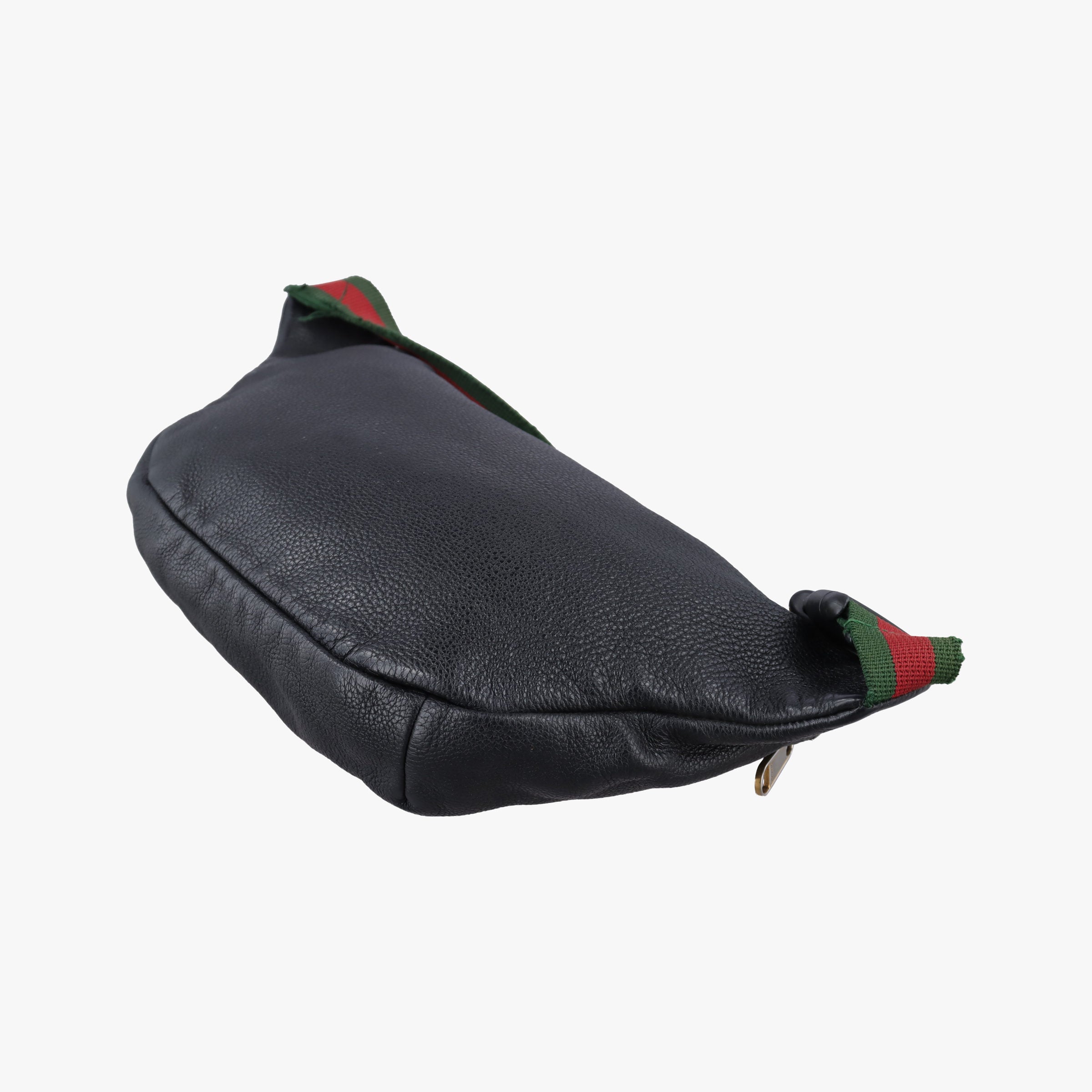 Pre-owned Gucci Print Black Leather 493869 bum bag/waist bag | stylenewstar
