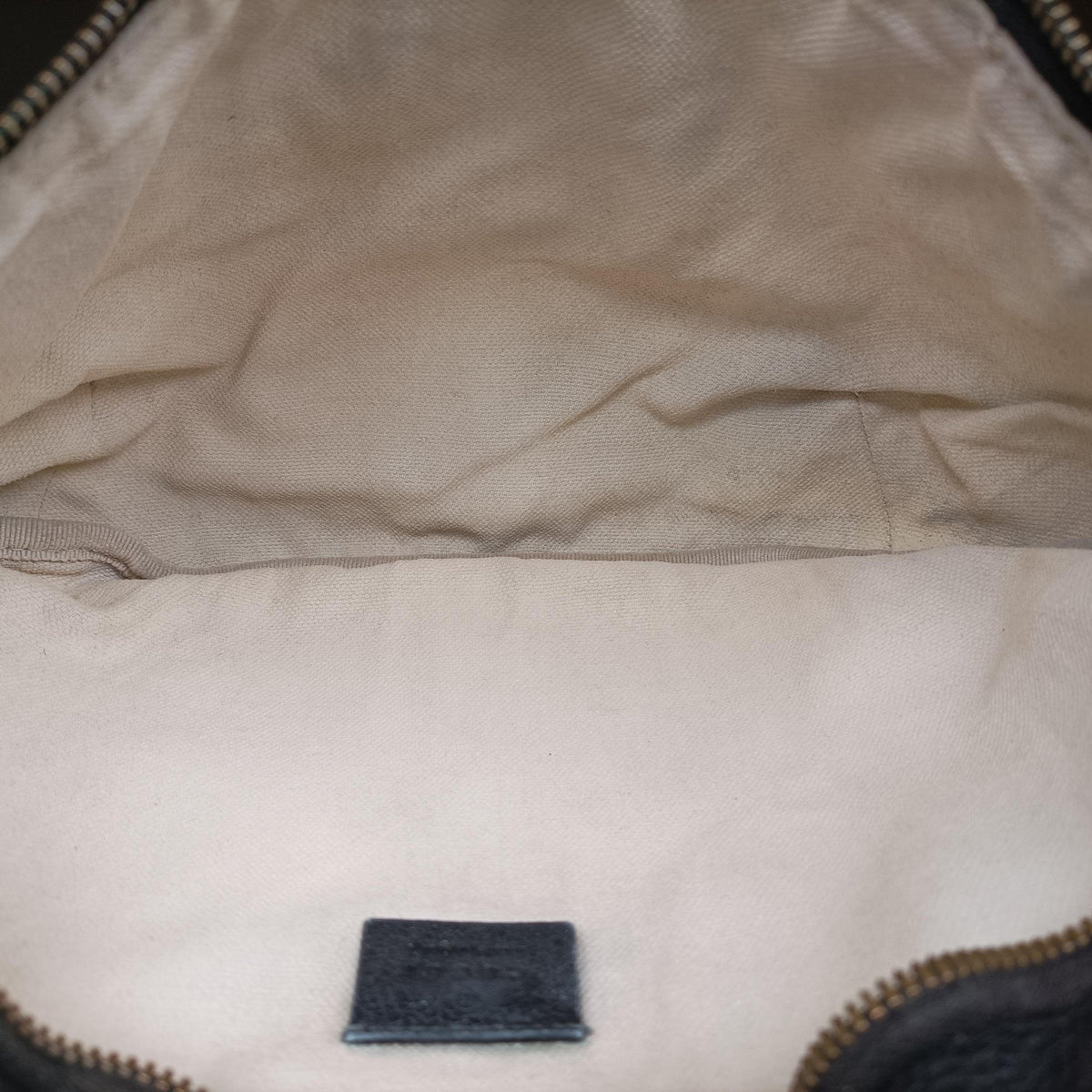 Pre-owned Gucci Print Black Leather 493869 bum bag/waist bag | stylenewstar