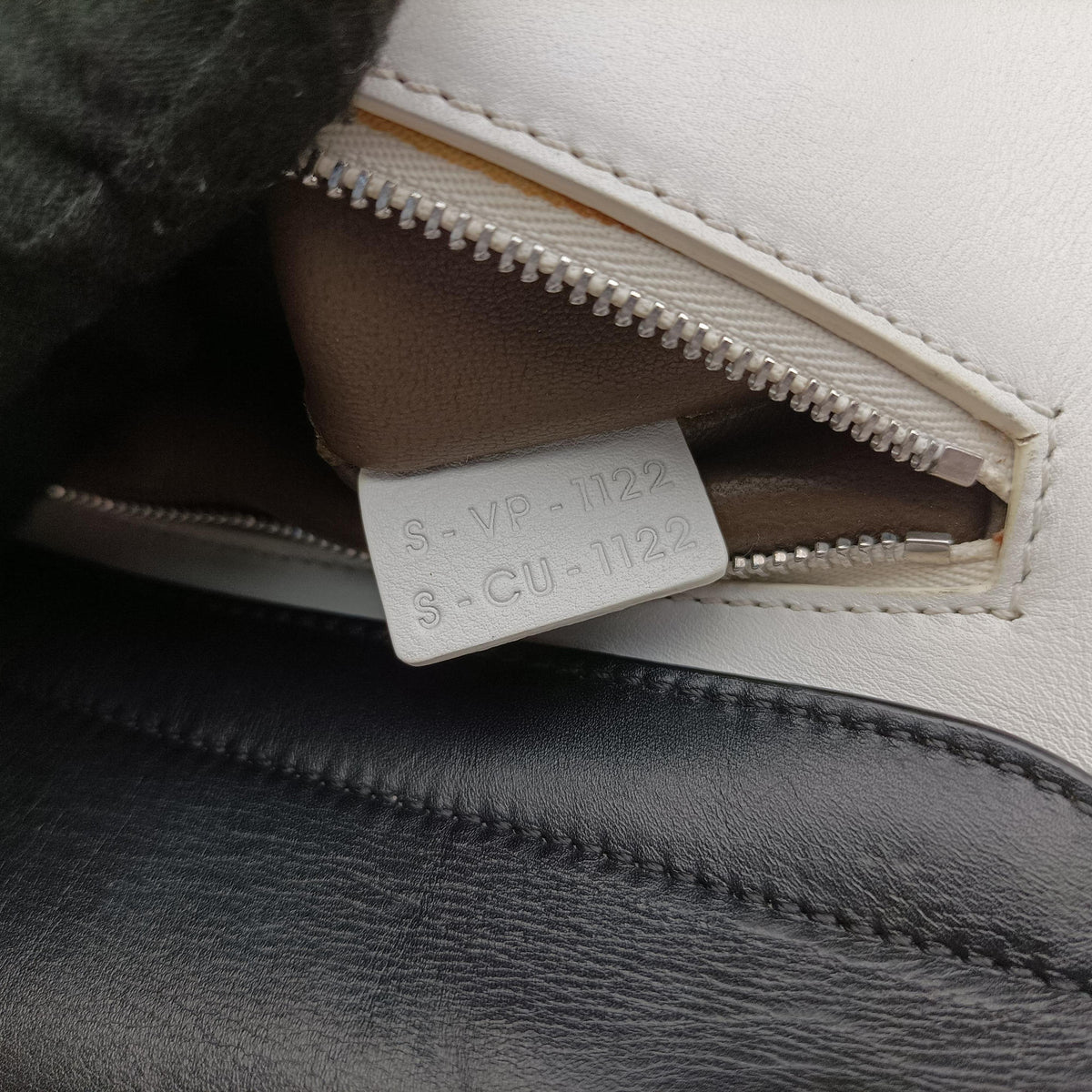 Vintage Celine Trapeze Black × White × Brown Suede × leather  shoulderbag | stylenewstar